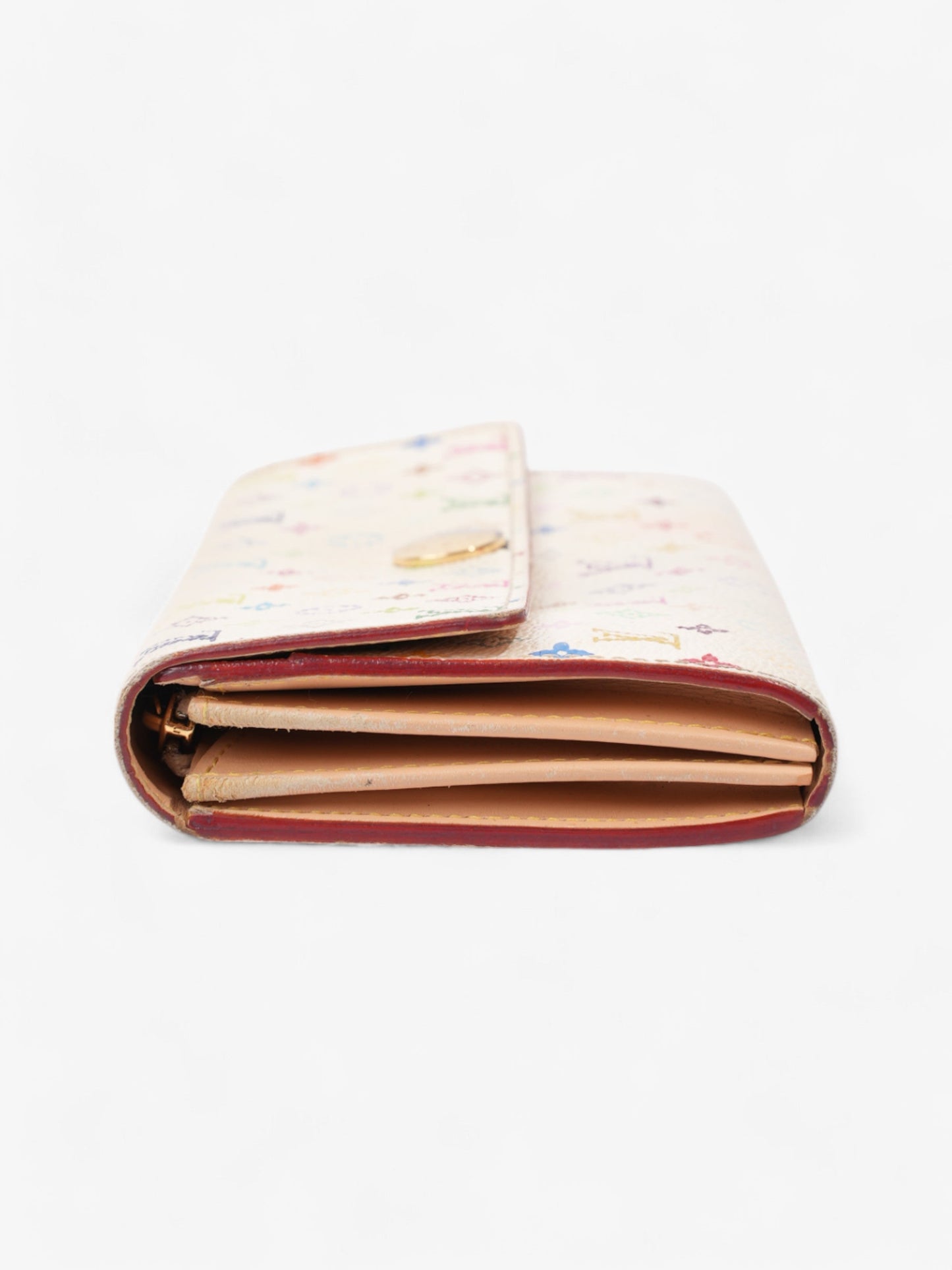 Louis Vuitton Sarah Wallet White / Multicolour Coated Canvas