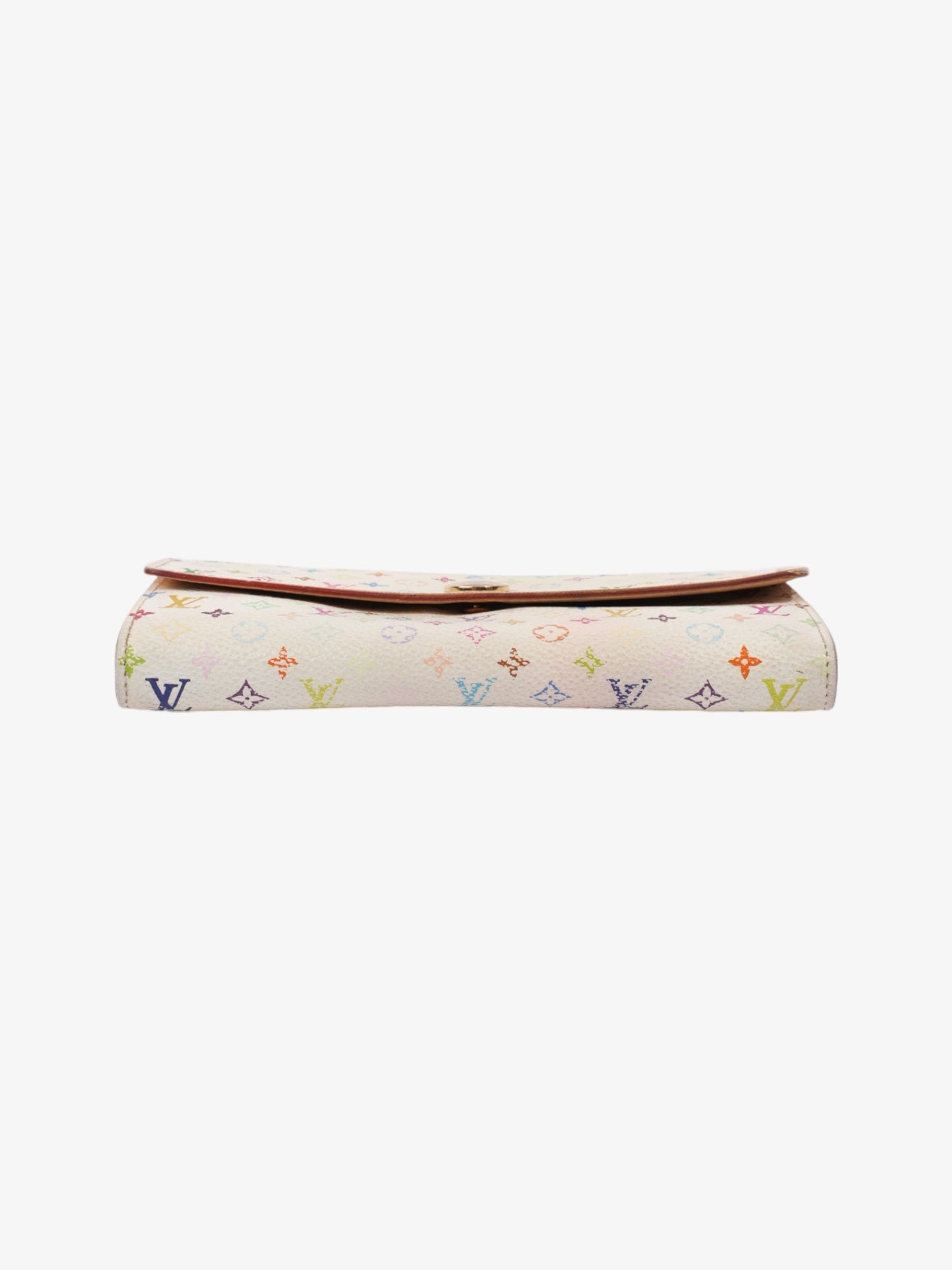 Louis Vuitton Sarah Wallet White / Multicolour Coated Canvas
