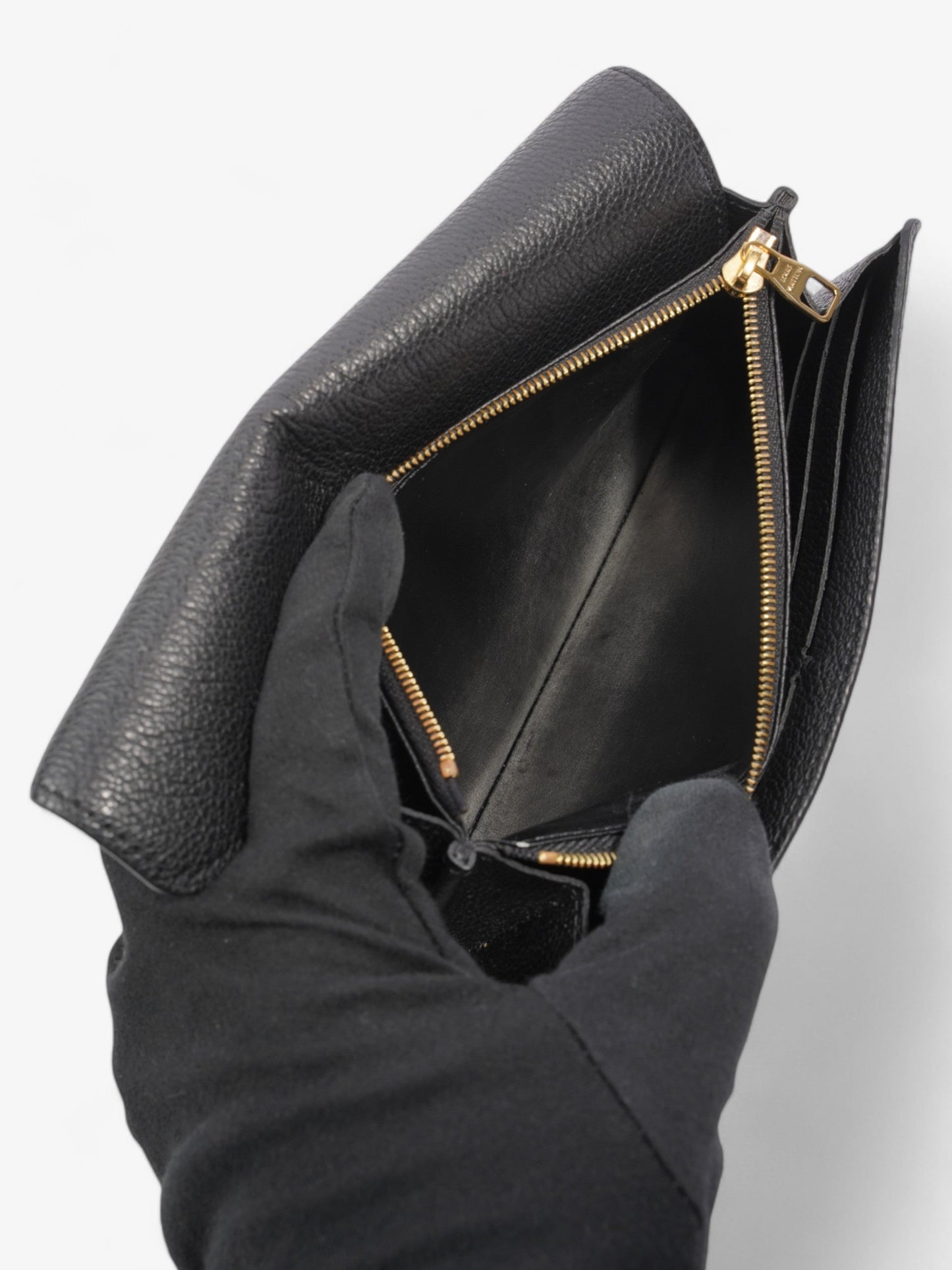 Louis Vuitton Sarah Wallet Black Empreinte Leather