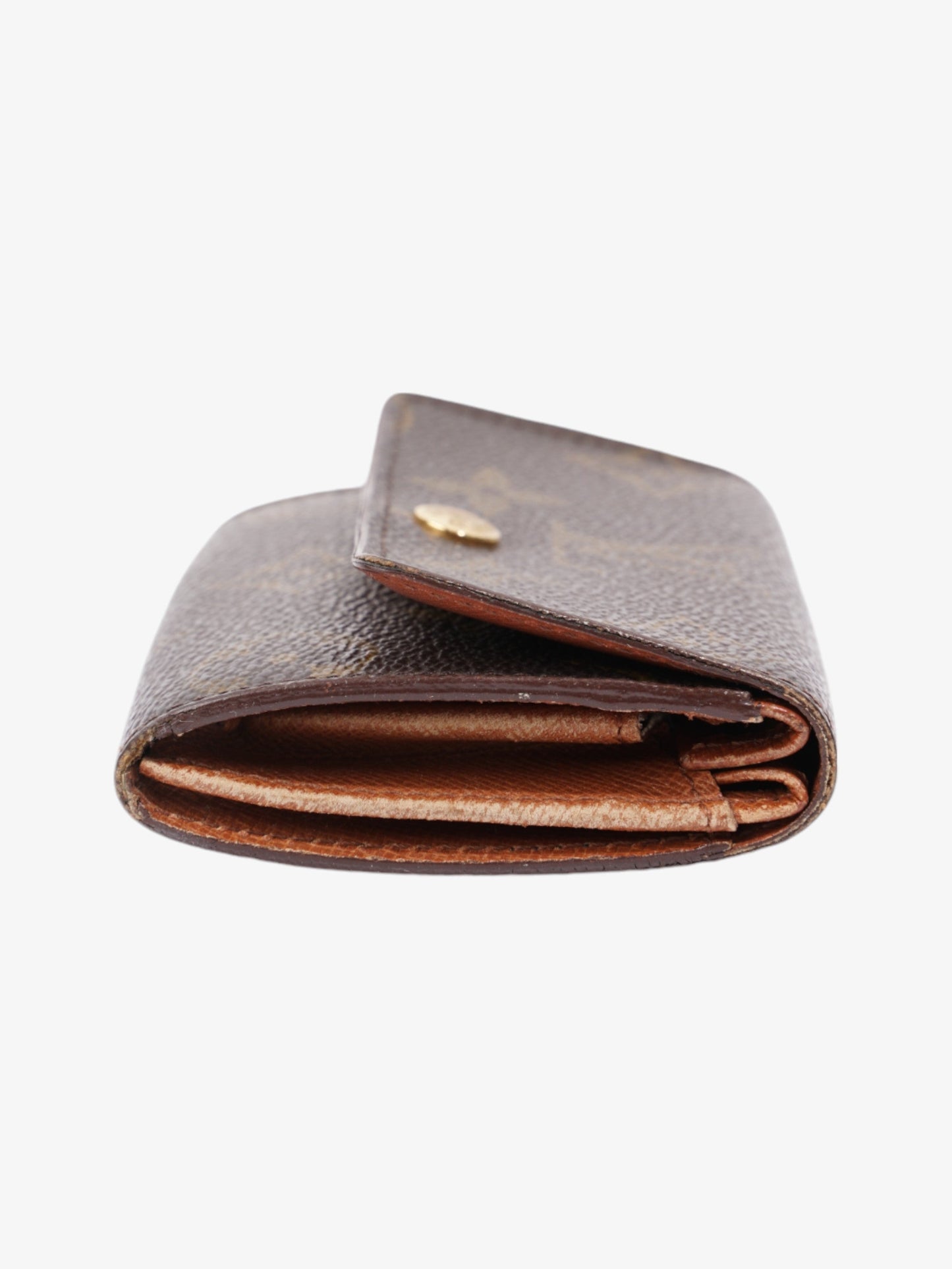 Louis Vuitton Porte Monnaie Plat Monogram Coated Canvas
