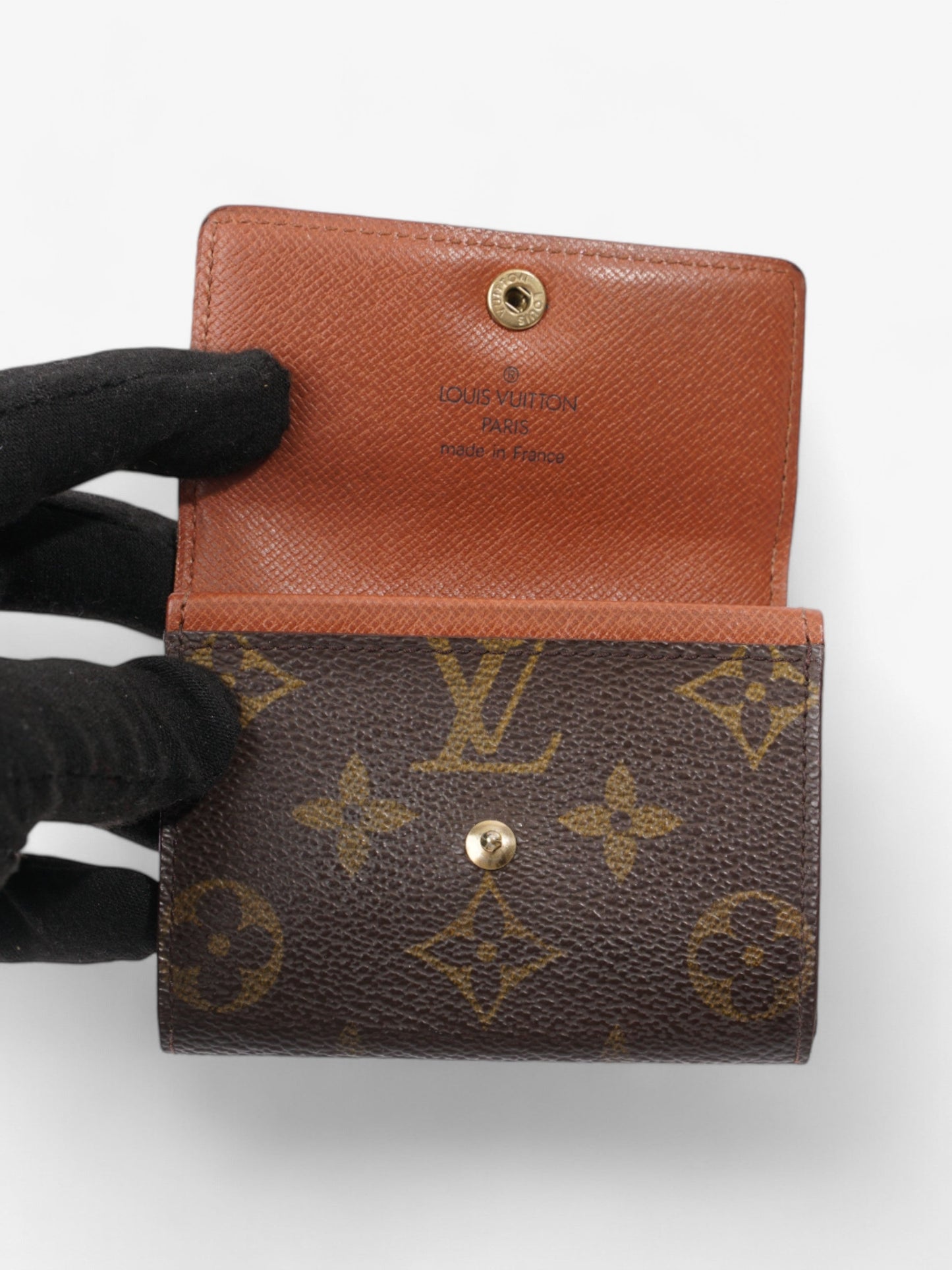 Louis Vuitton Porte Monnaie Plat Monogram Coated Canvas