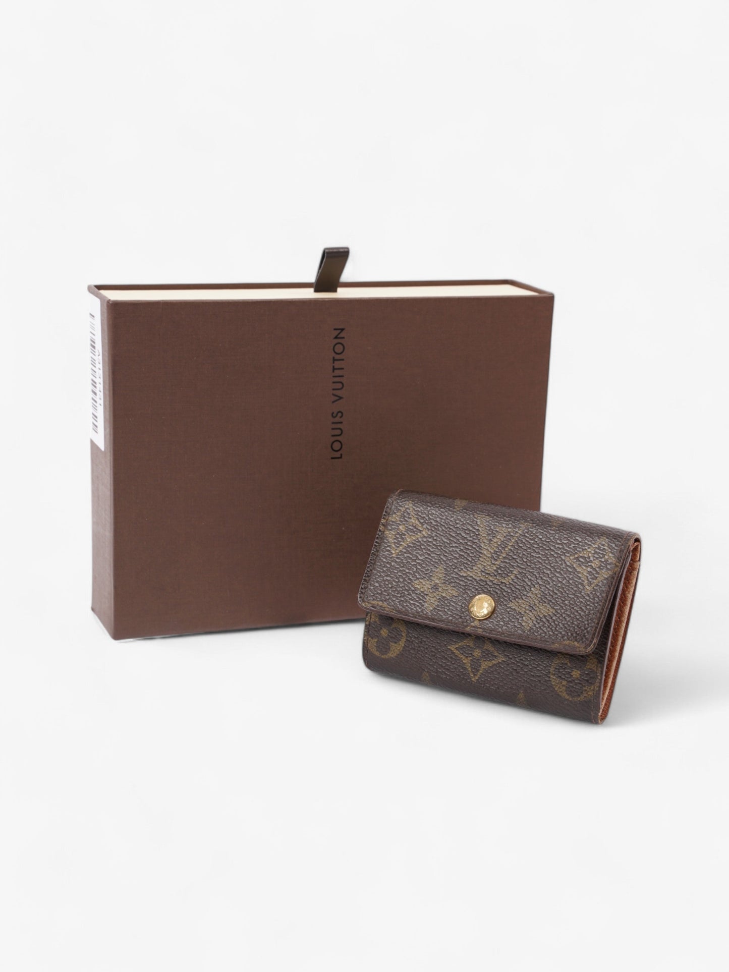 Louis Vuitton Porte Monnaie Plat Monogram Coated Canvas