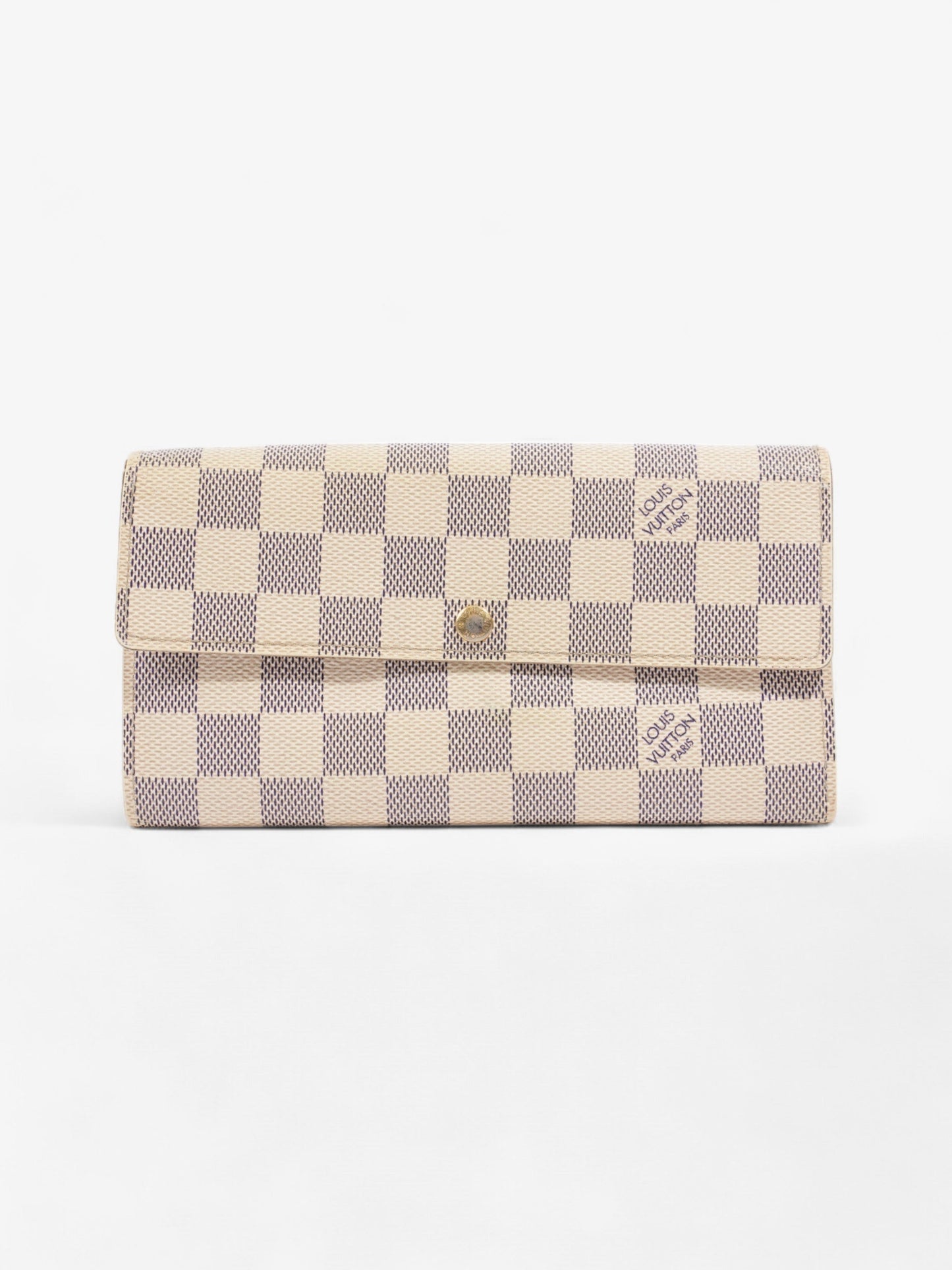 Louis Vuitton Porte Tresor Wallet Damier Azur Coated Canvas