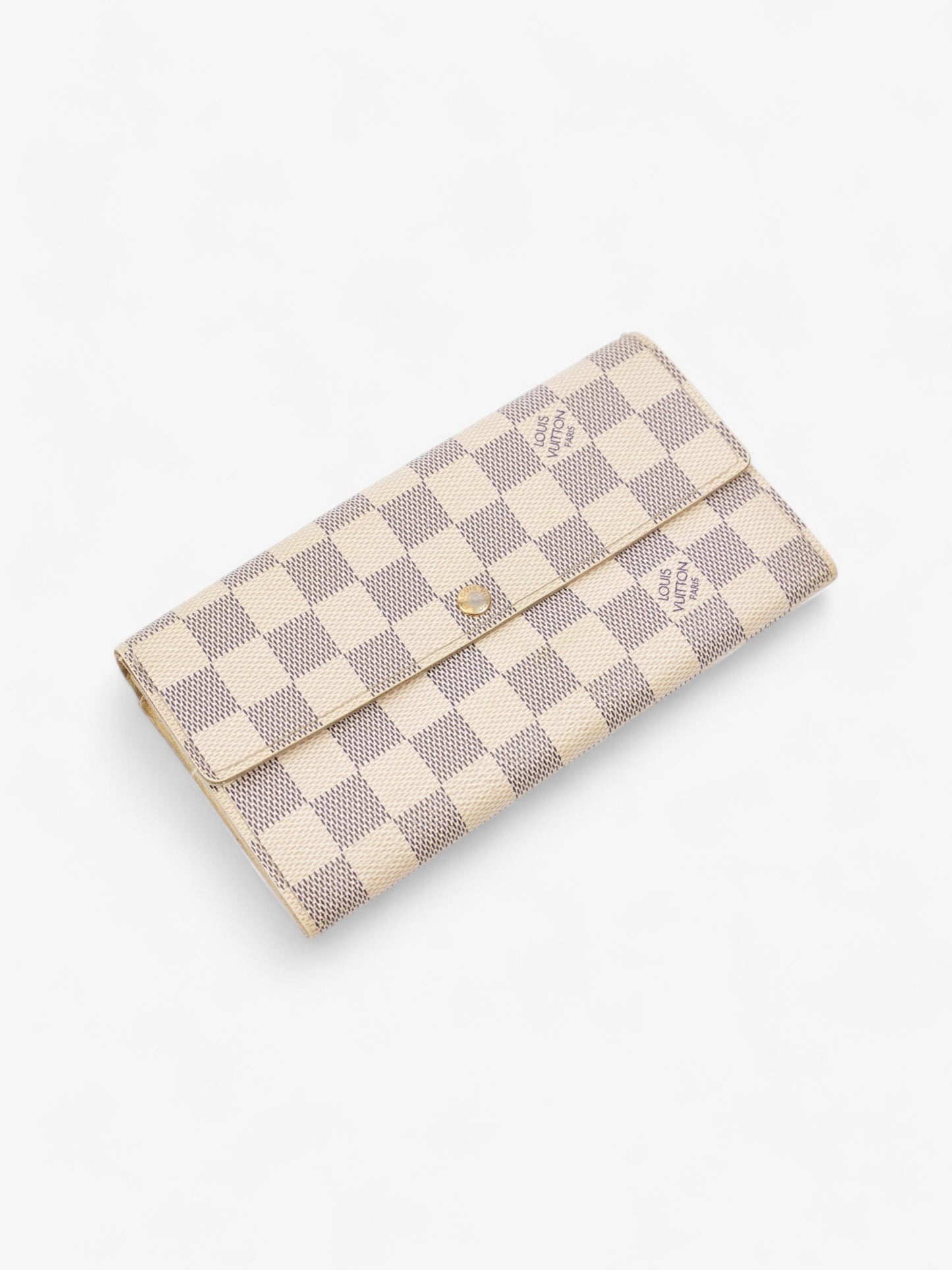 Louis Vuitton Porte Tresor Wallet Damier Azur Coated Canvas