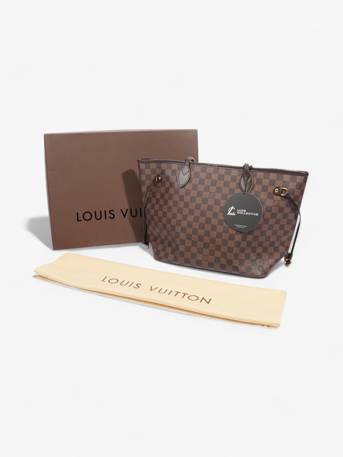 Louis Vuitton Neverfull Damier Ebene Coated Canvas MM