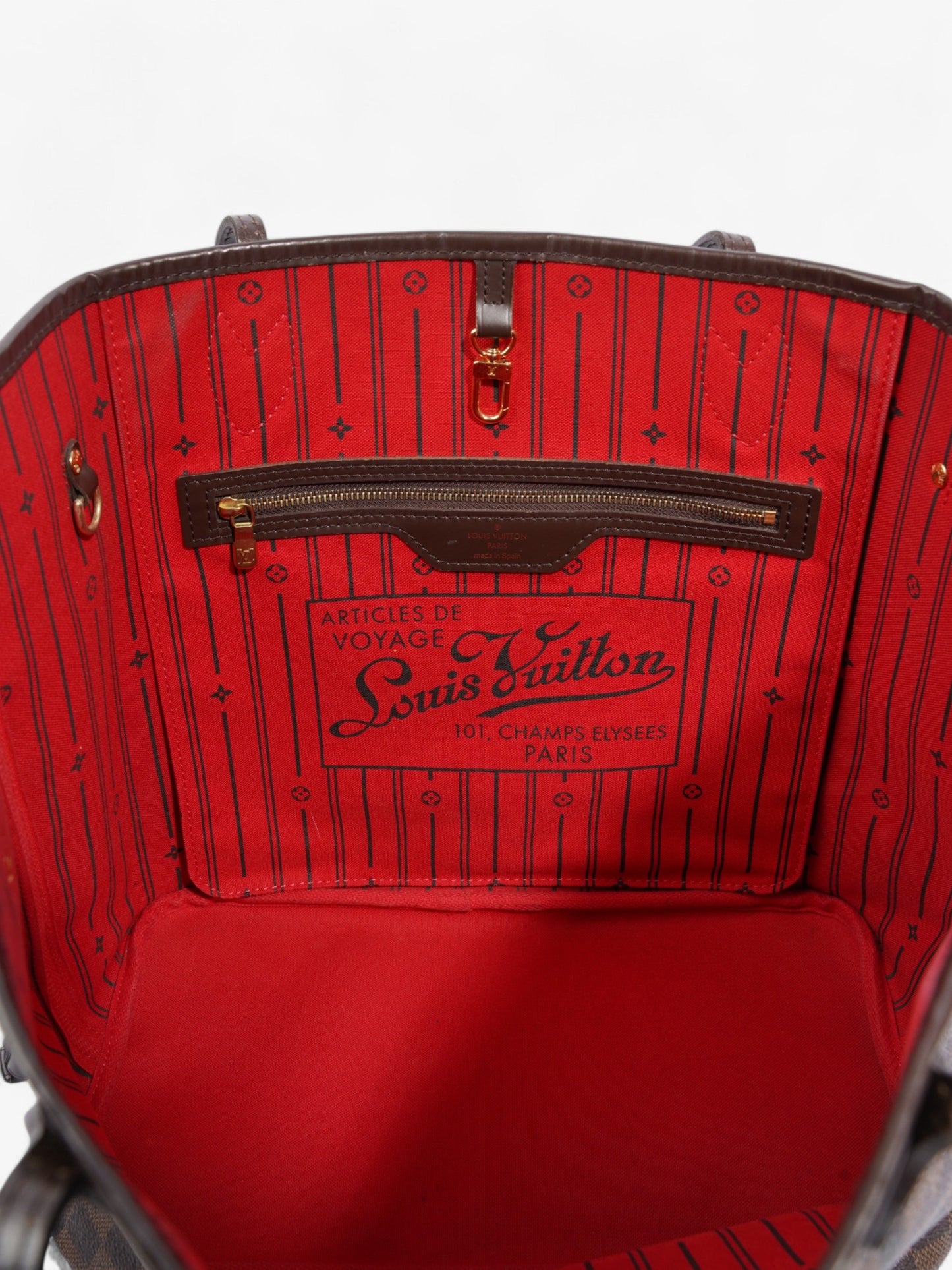 Louis Vuitton Neverfull Damier Ebene Coated Canvas MM