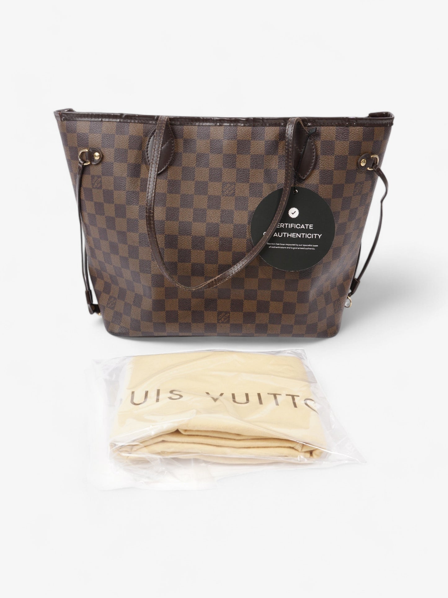 Louis Vuitton Neverfull Damier Ebene Coated Canvas MM