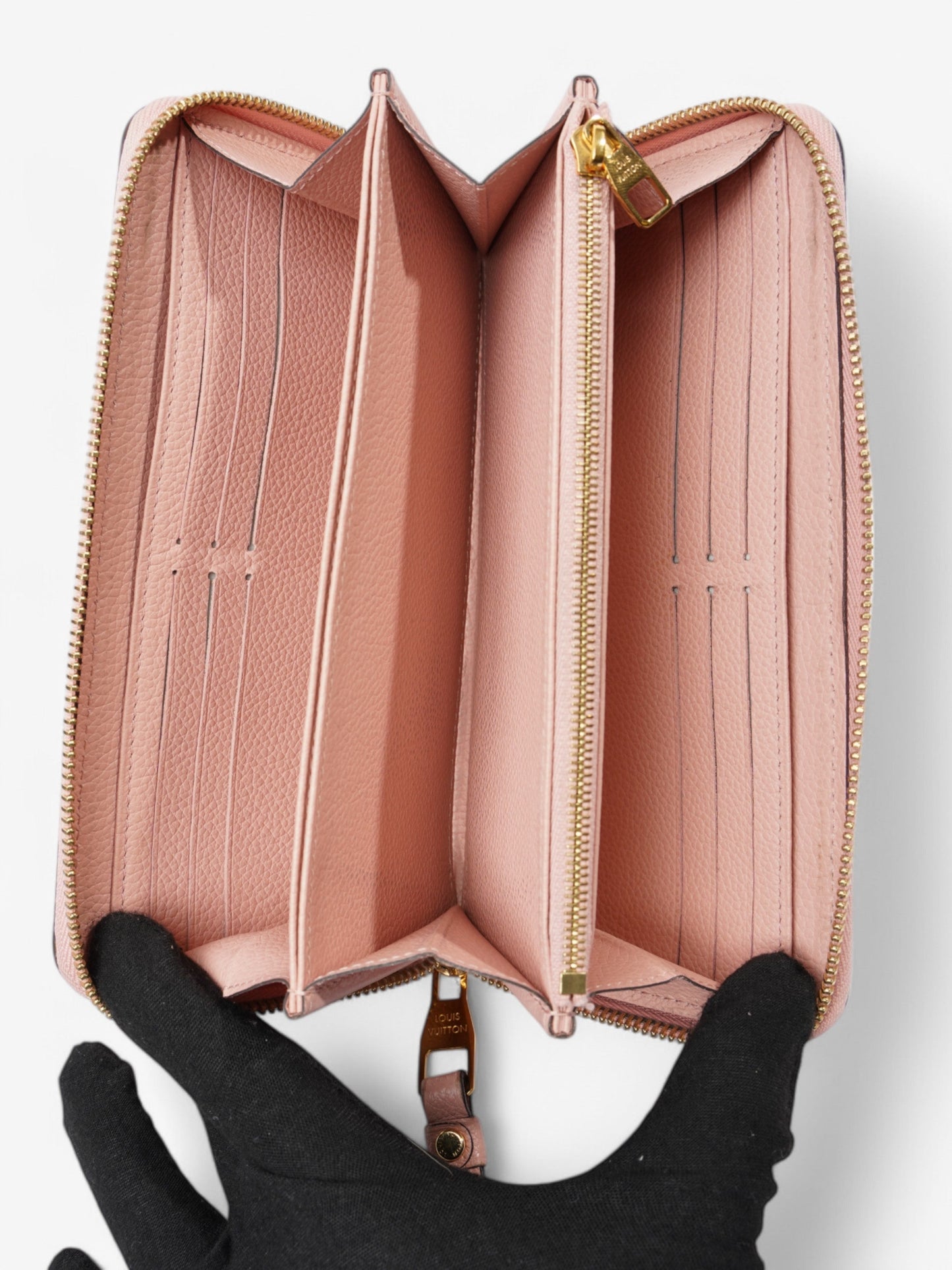Louis Vuitton Zippy Wallet Rose Empreinte Leather