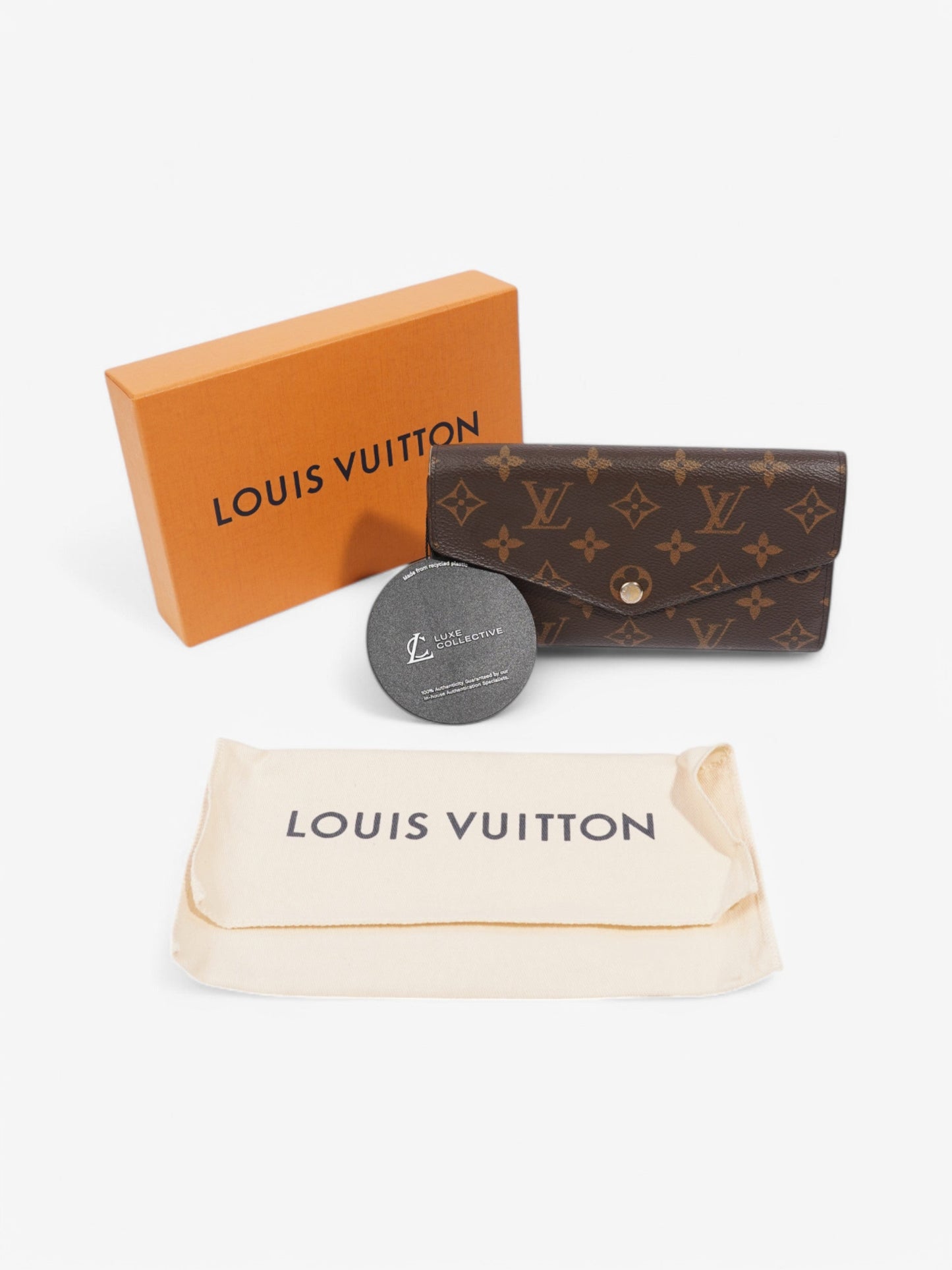 Louis Vuitton Sarah Wallet Monogram Coated Canvas