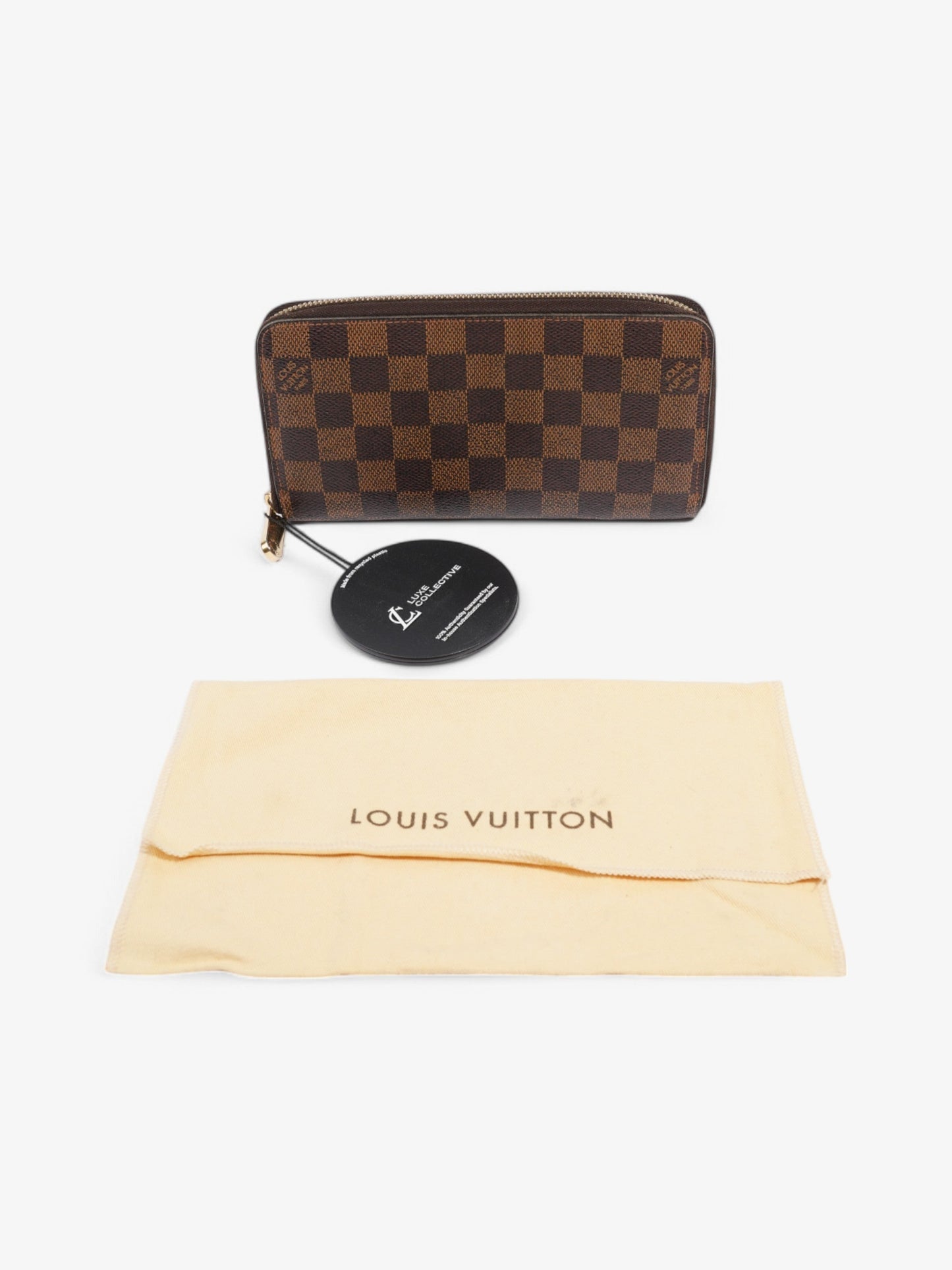 Louis Vuitton Zippy Wallet Damier Ebene Coated Canvas