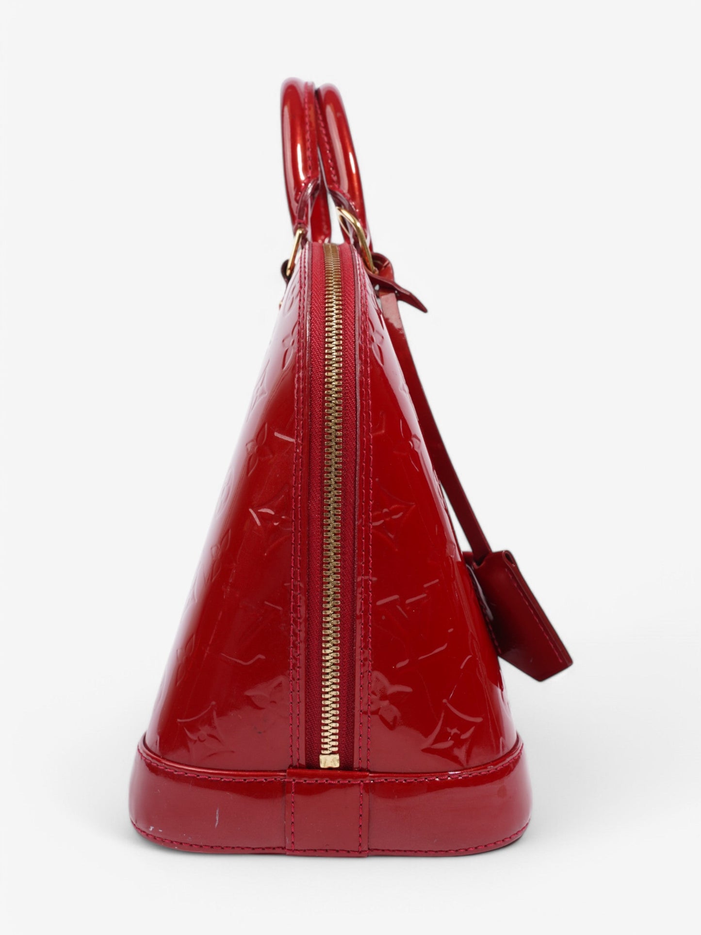 Louis Vuitton Alma Red Vernis Leather PM