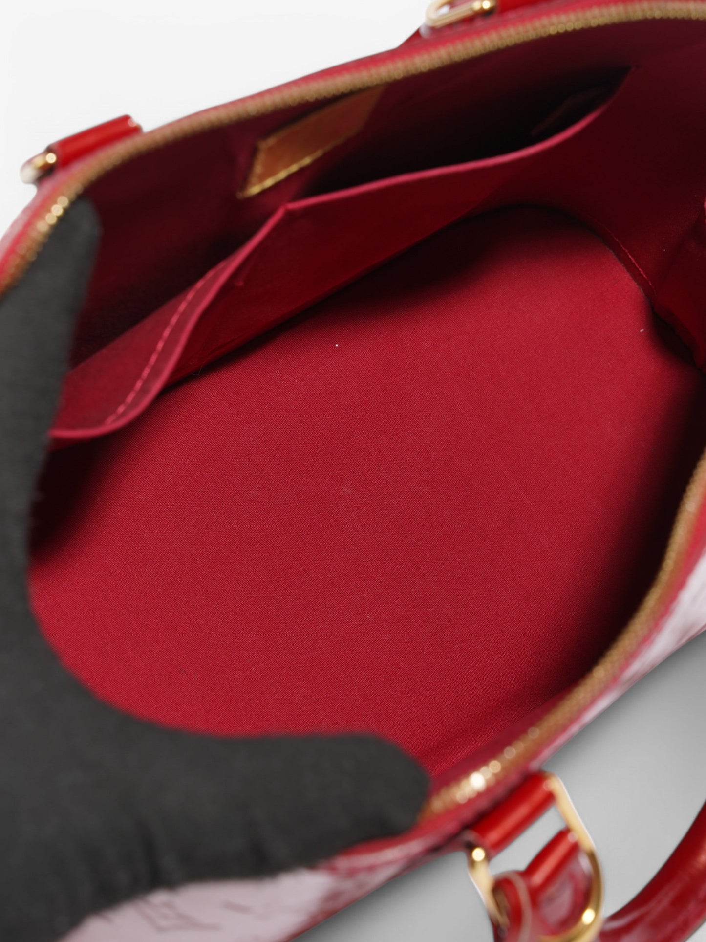 Louis Vuitton Alma Red Vernis Leather PM