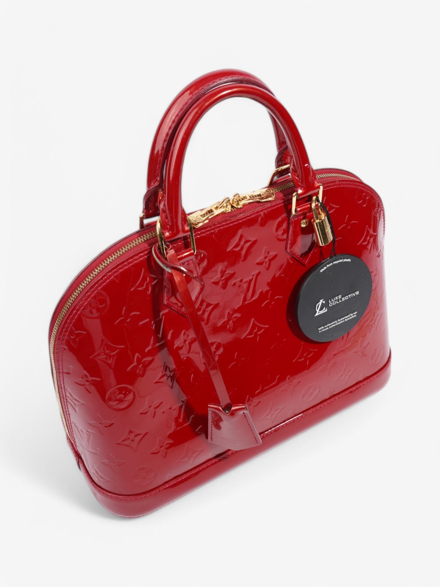 Louis Vuitton Alma Red Vernis Leather PM