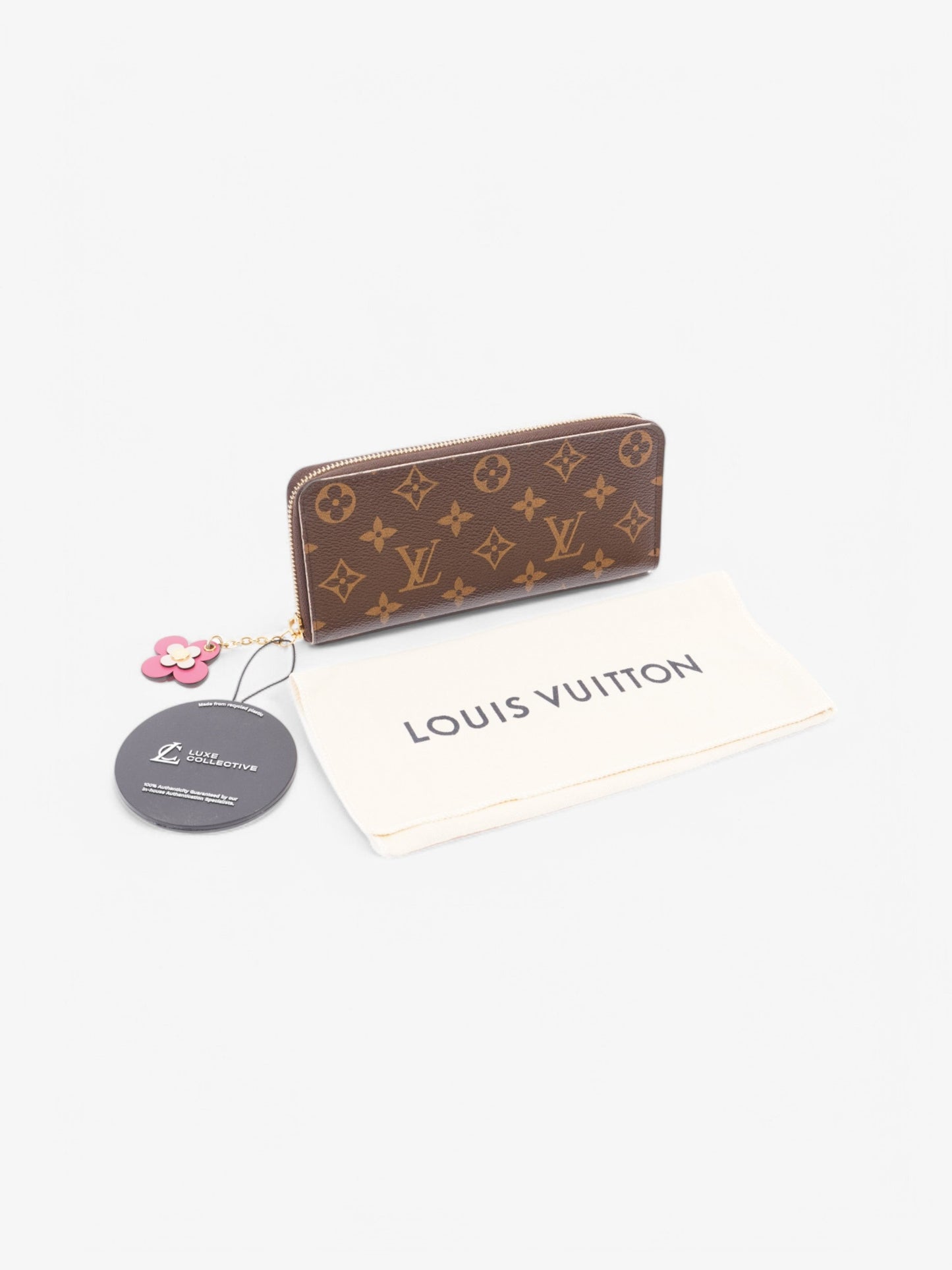Louis Vuitton Clemence Wallet Monogram Coated Canvas