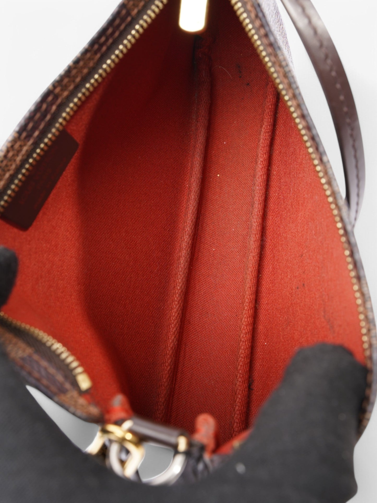 Louis Vuitton Pochette Accessoires Damier Ebene Coated Canvas