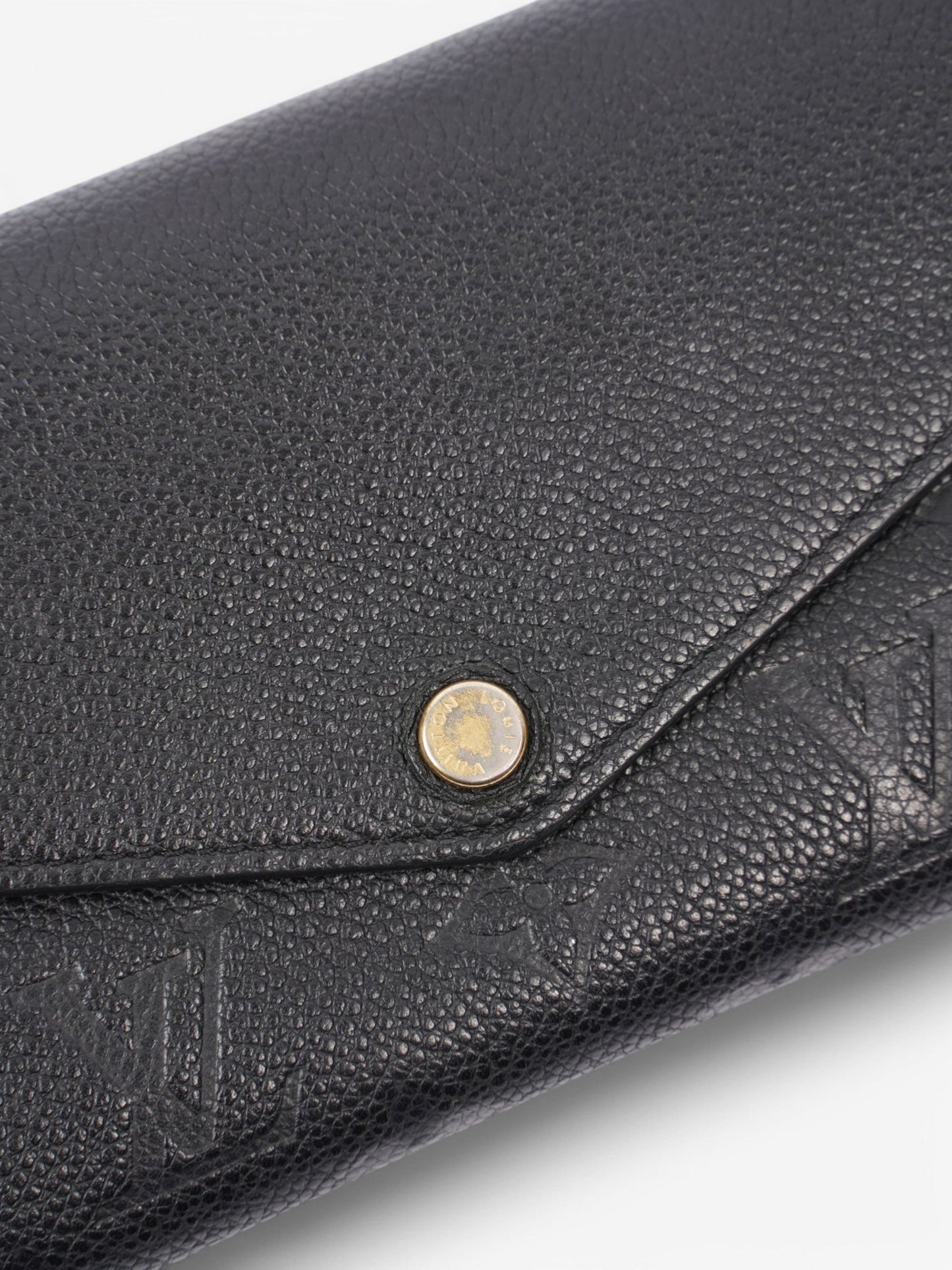 Louis Vuitton Sarah Wallet Black Empreinte Leather