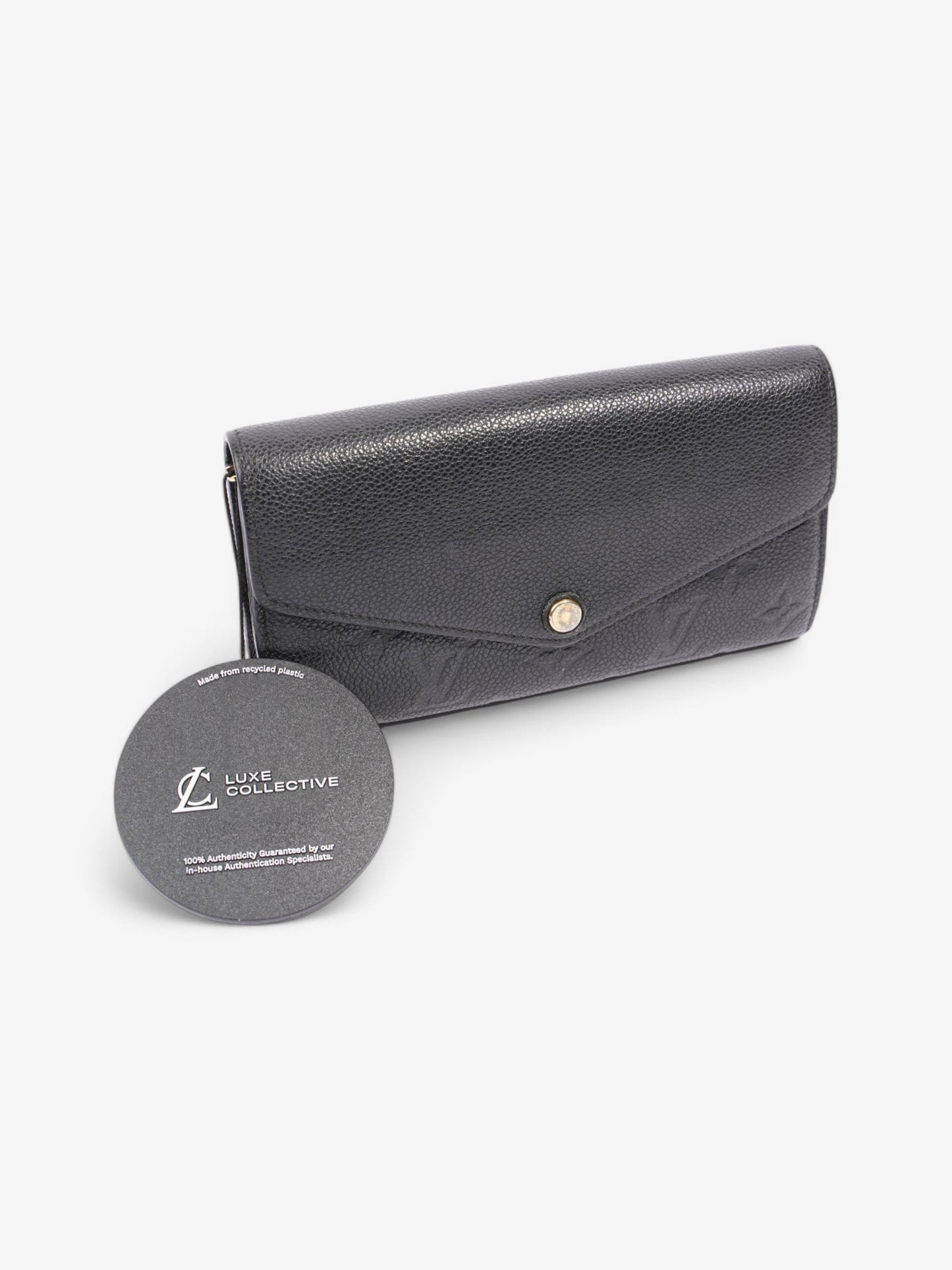 Louis Vuitton Sarah Wallet Black Empreinte Leather