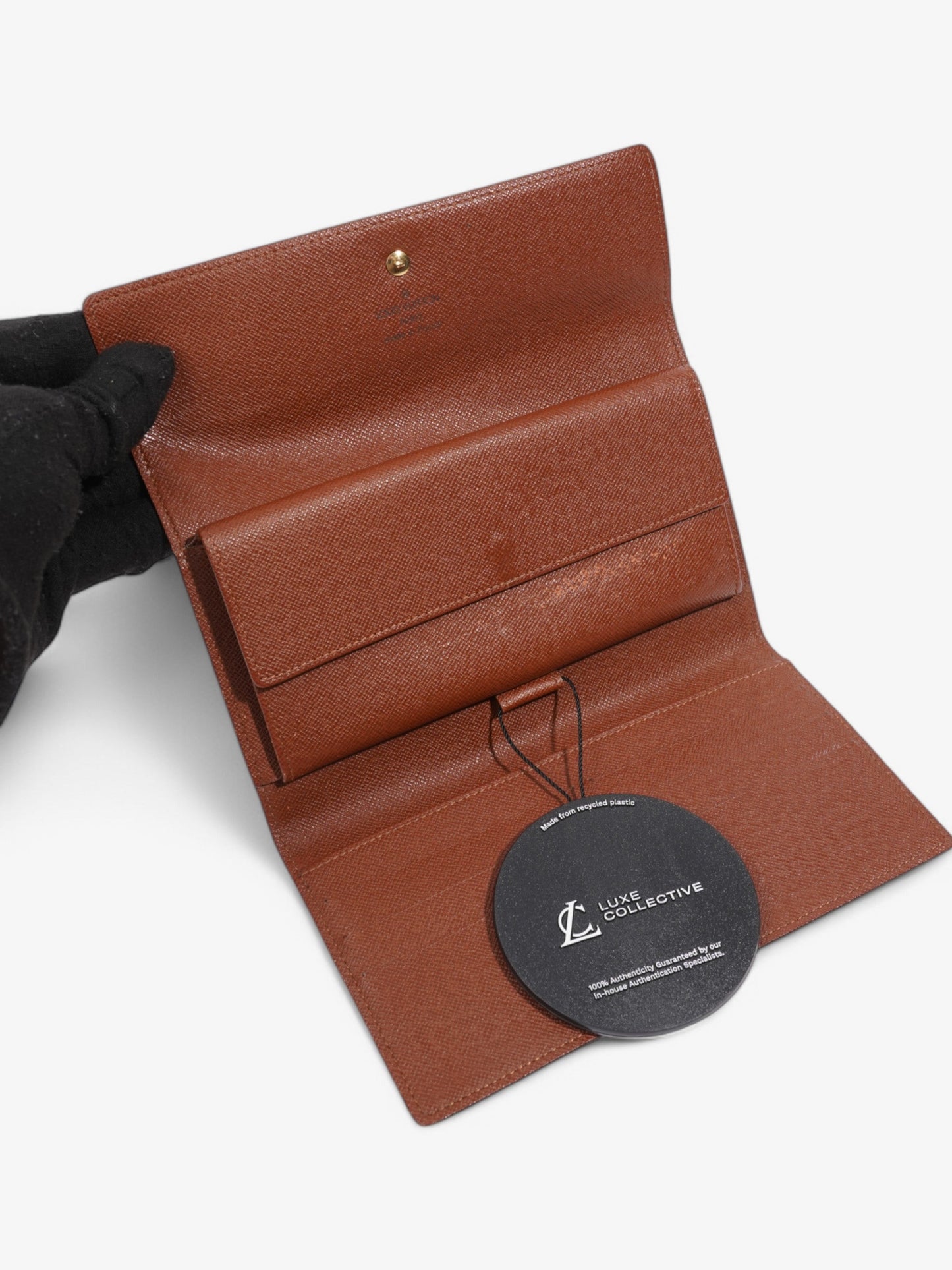 Louis Vuitton Emilie Wallet Monogram Coated Canvas
