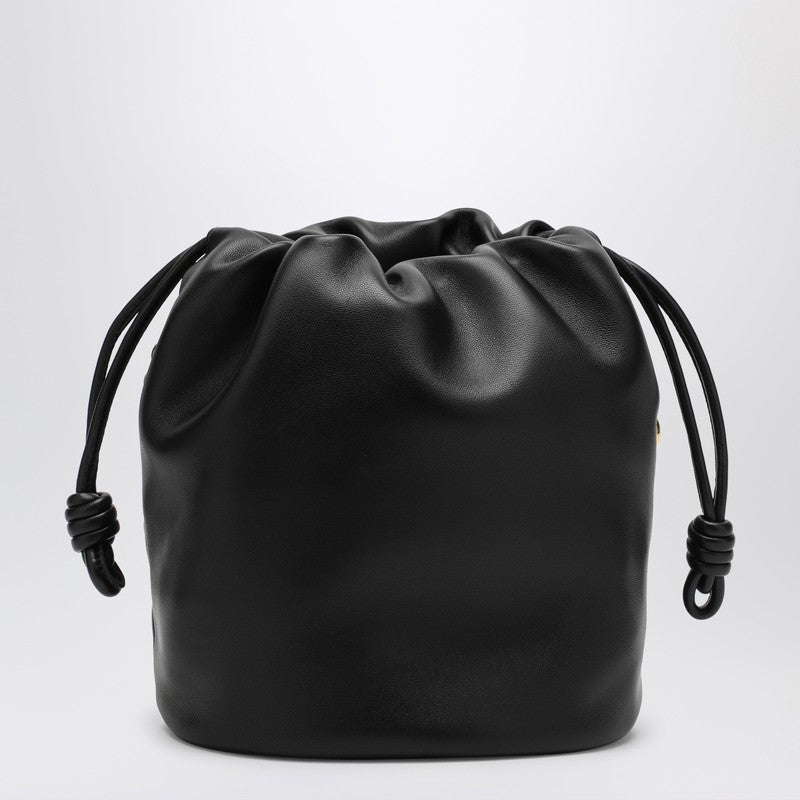 Loewe Flamenco Purse Bucket Bag Black Leather Women