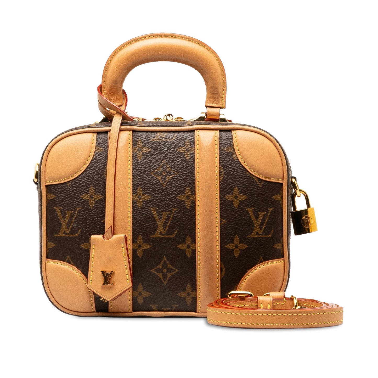 Brown Louis Vuitton Monogram Valisette BB Satchel