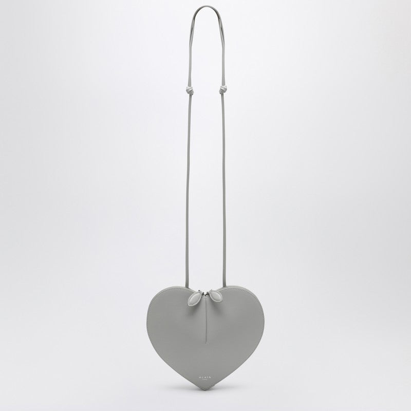 Alaia Le Coeur Pearl Grey Leather Bag Women
