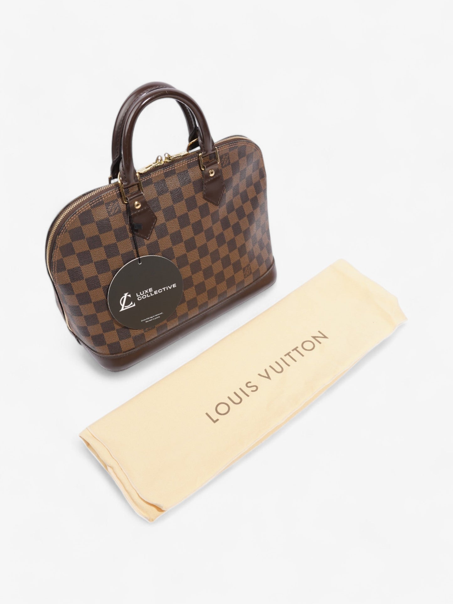 Louis Vuitton Alma Damier Ebene Coated Canvas PM