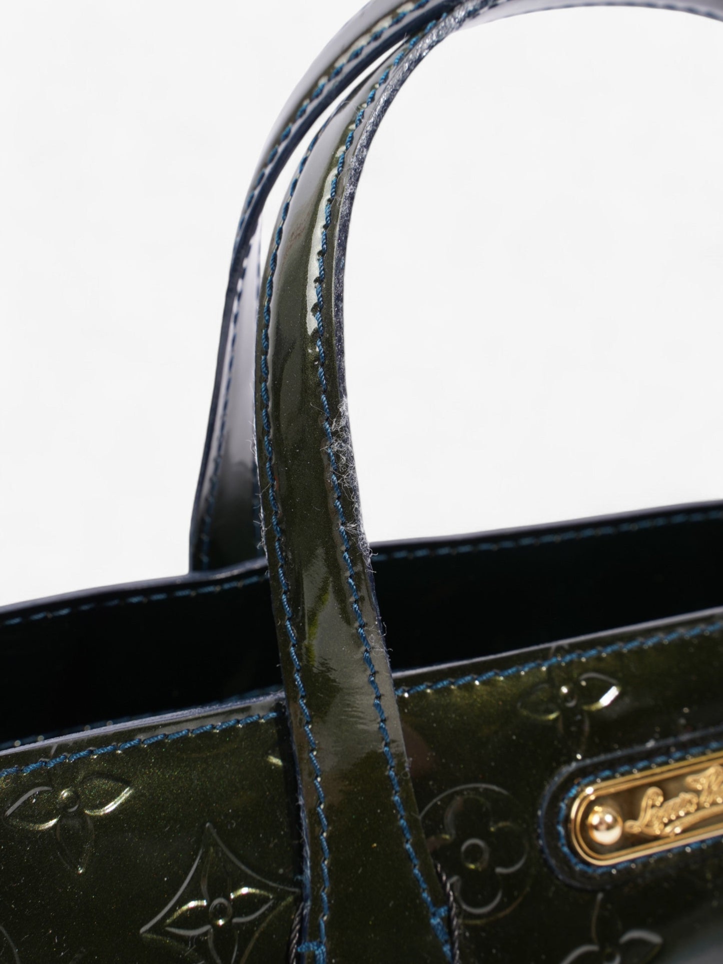 Louis Vuitton Wilshere Monogram Vernis / Dark Green Vernis Leather PM