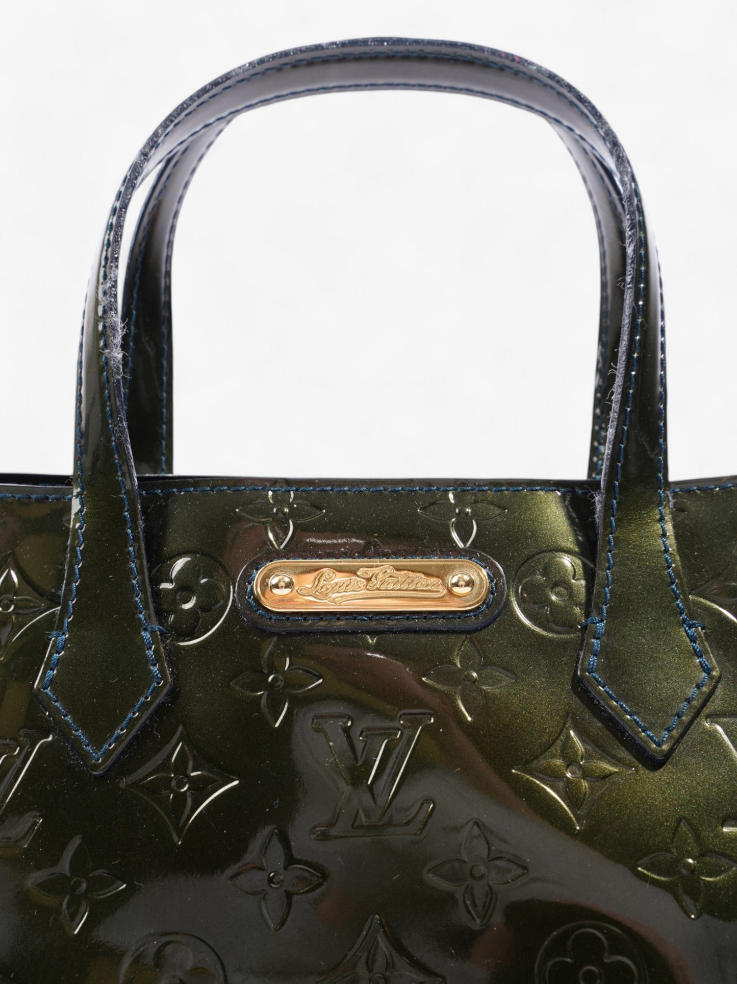 Louis Vuitton Wilshere Monogram Vernis / Dark Green Vernis Leather PM