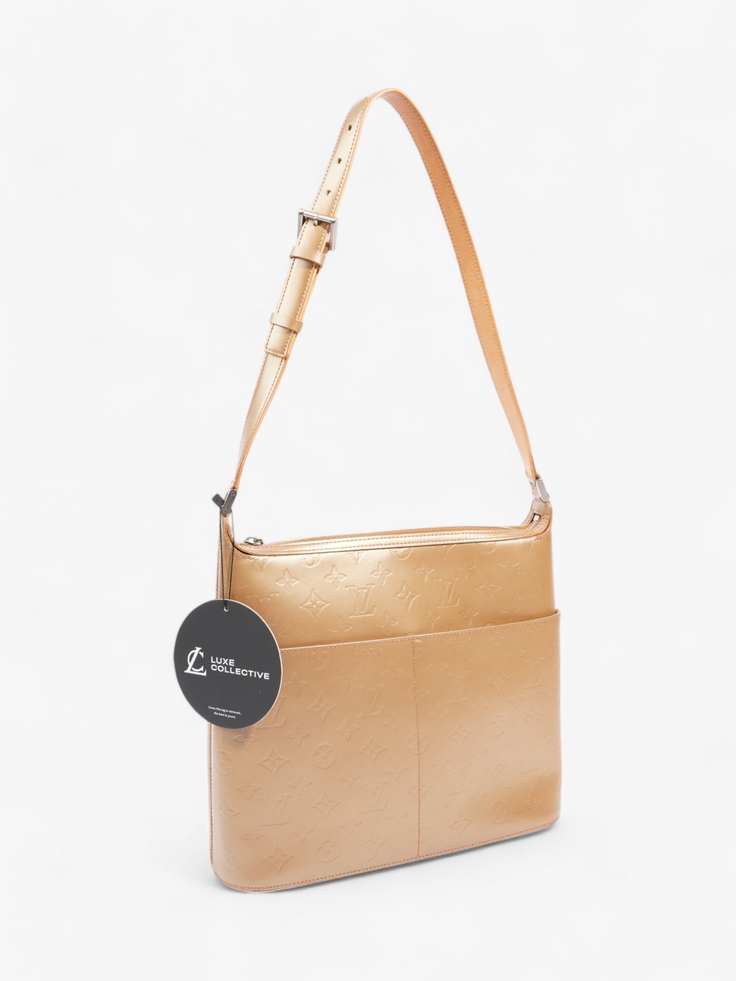 Louis Vuitton Matt Ambre Gold Embossed Leather One size