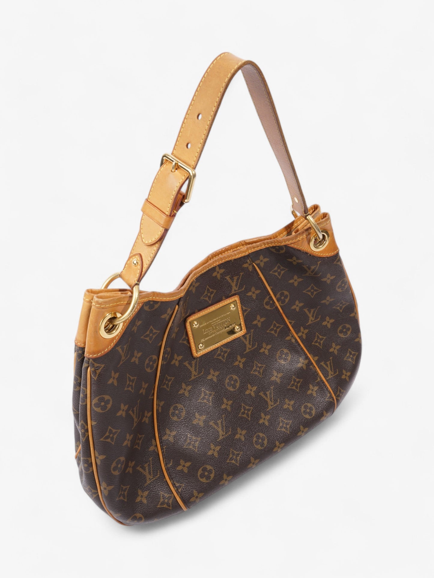 Louis Vuitton Galliera Monogram / Brown Coated Canvas PM