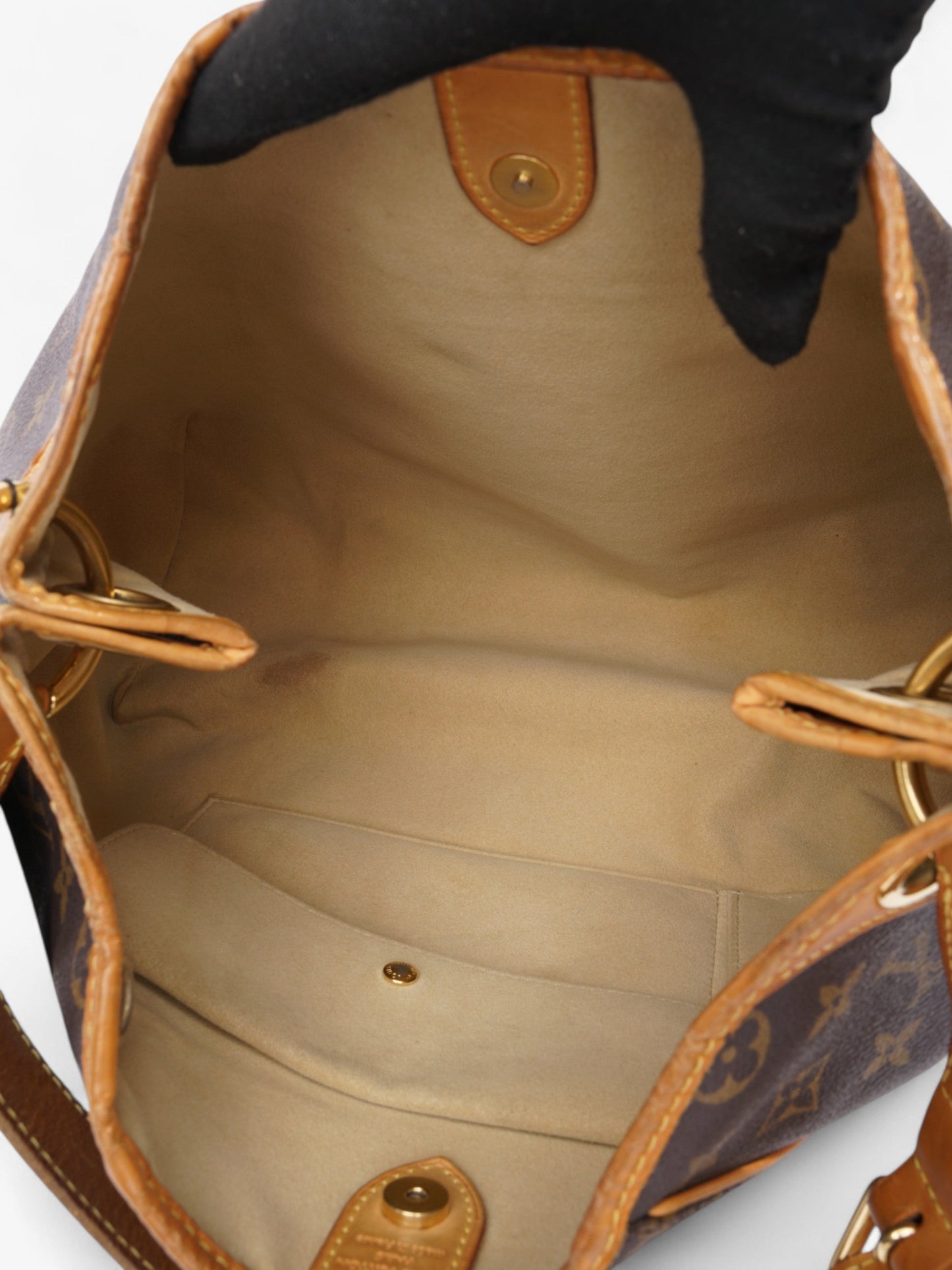 Louis Vuitton Galliera Monogram / Brown Coated Canvas PM