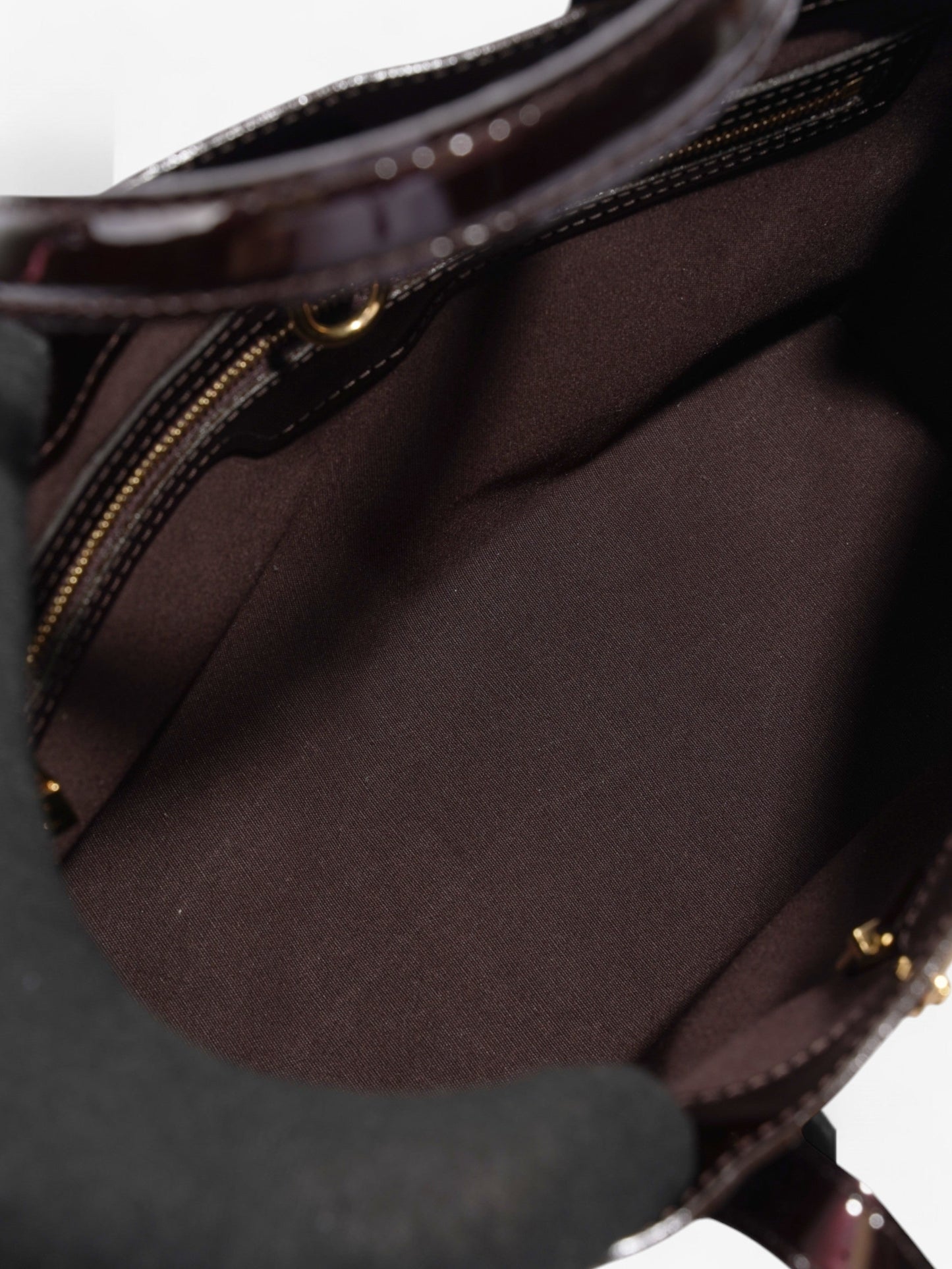 Louis Vuitton Wilshire Monogram Vernis / Burgundy Vernis Leather PM