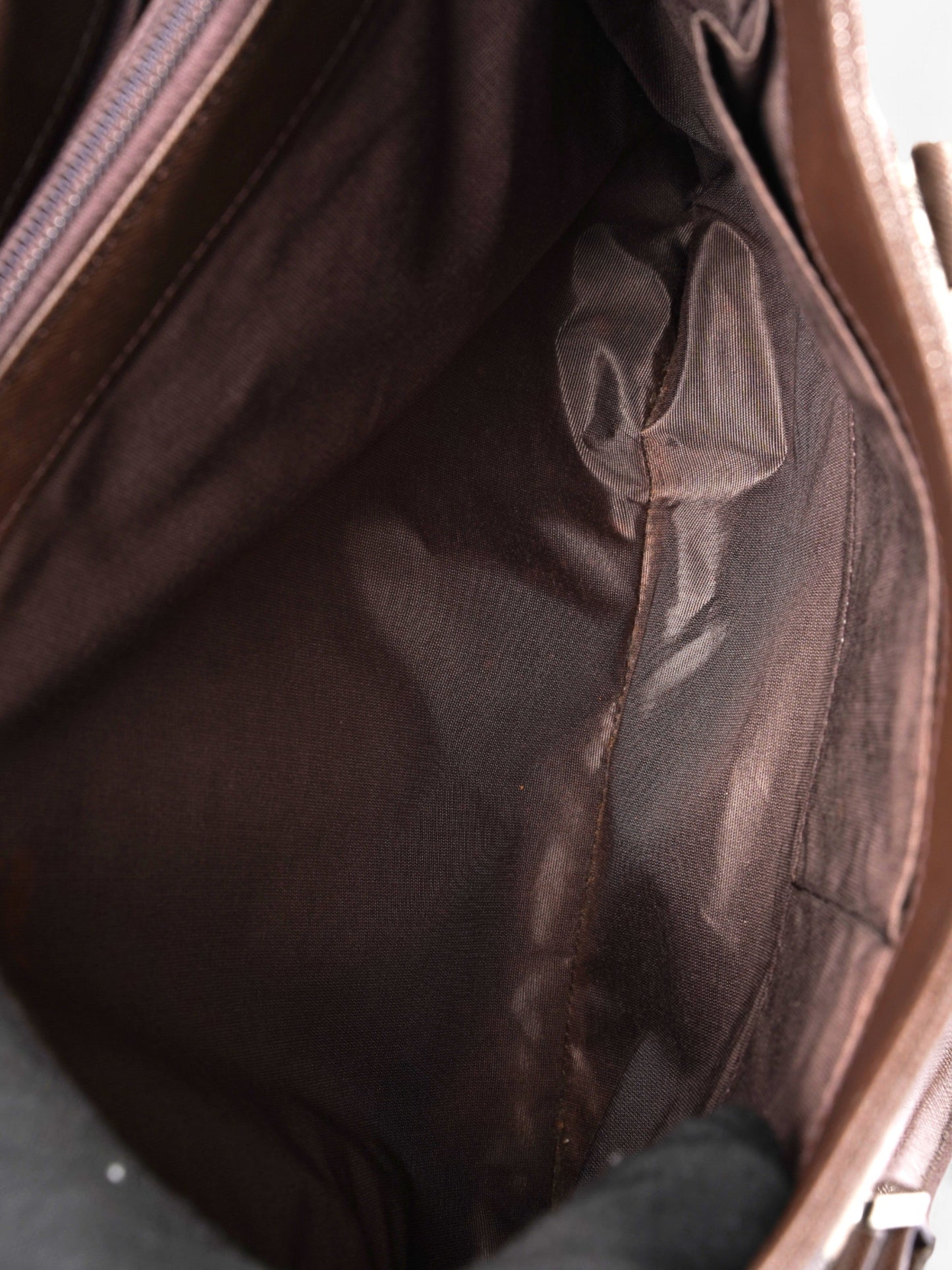 Burberry Hand Bag Check / Brown Coated Canvas