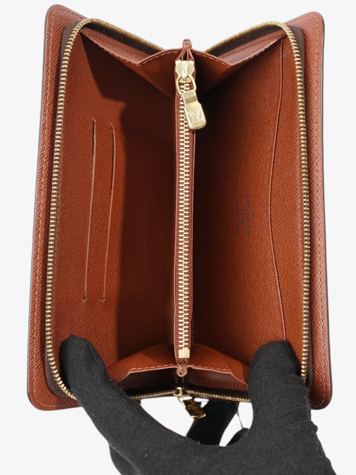 Louis Vuitton Porte Monnaie Zip Monogram Coated Canvas