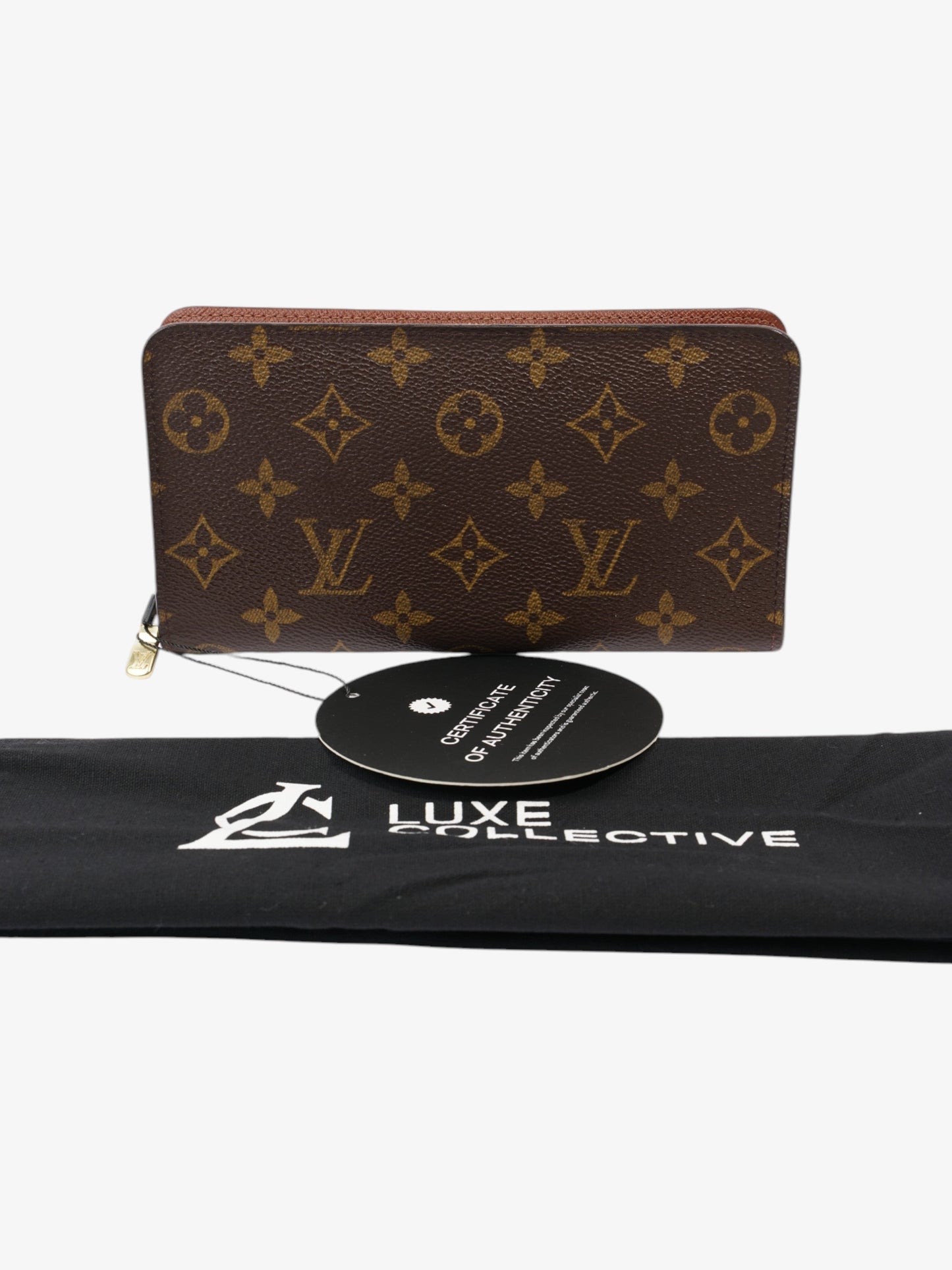 Louis Vuitton Porte Monnaie Zip Monogram Coated Canvas