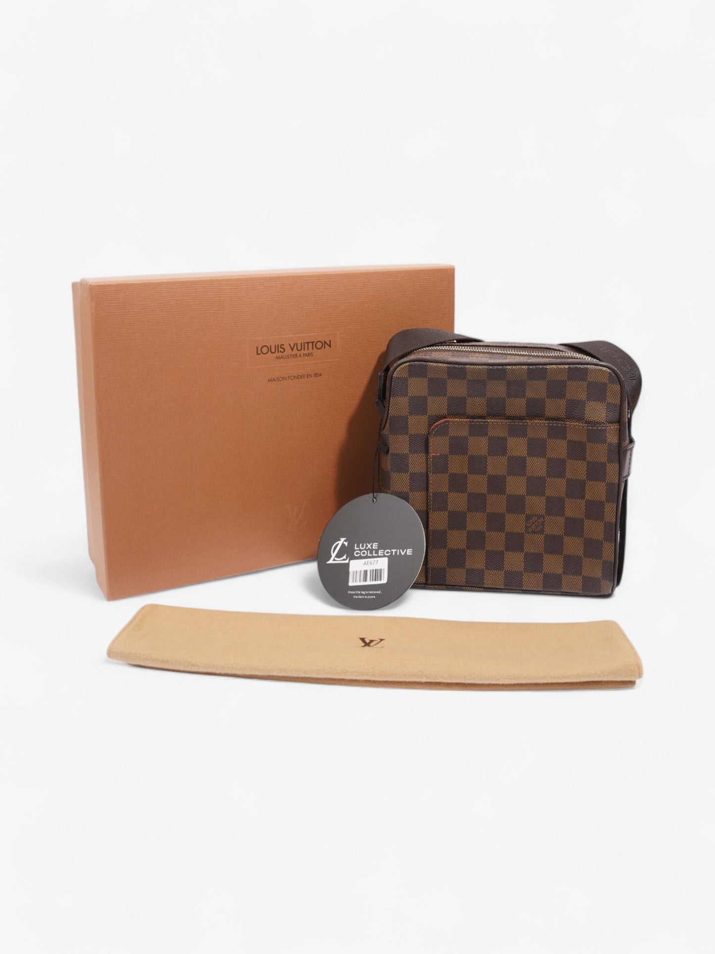 Louis Vuitton Olav Damier Ebene Coated Canvas