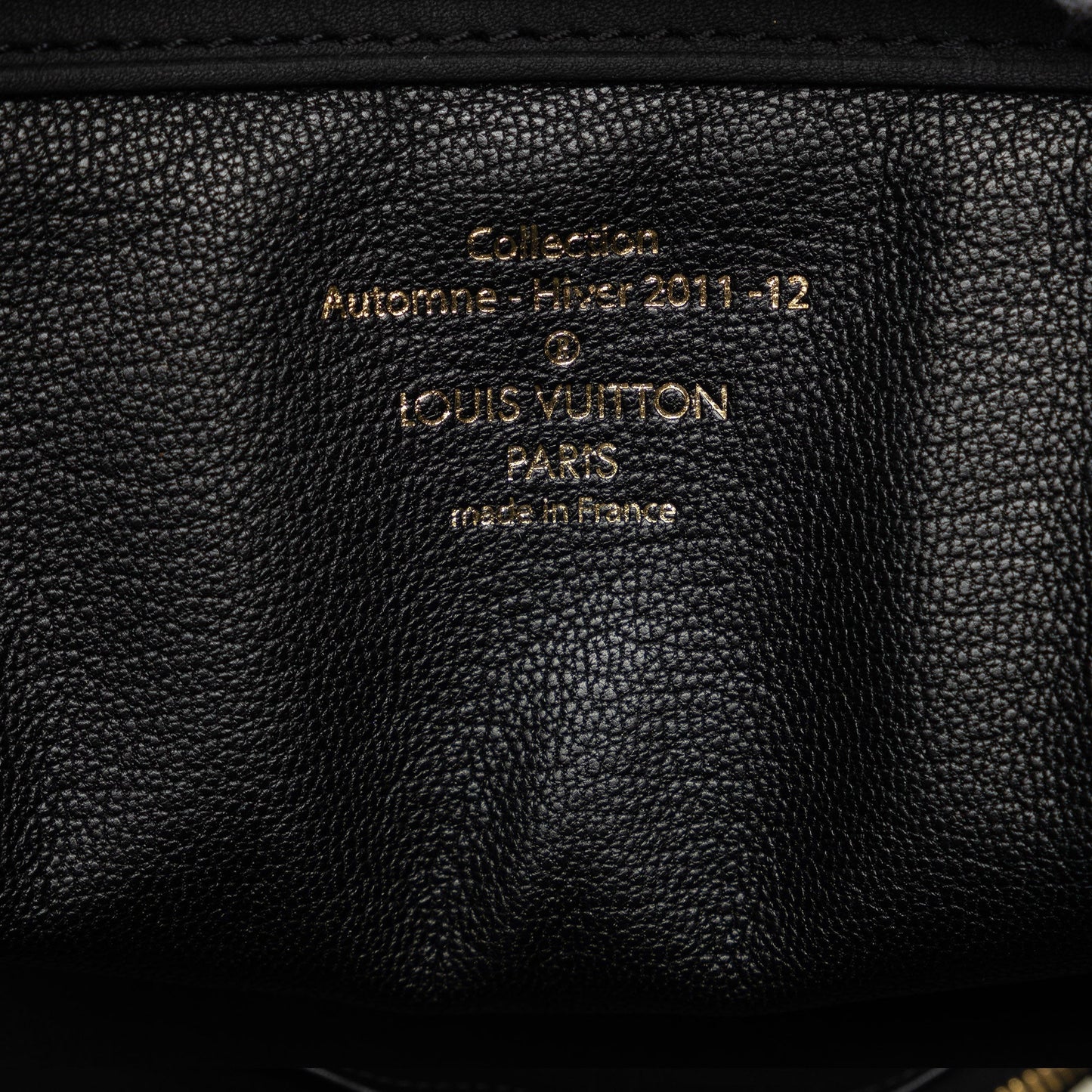 Black Louis Vuitton Cuir Obsession Lockit East-West Handbag