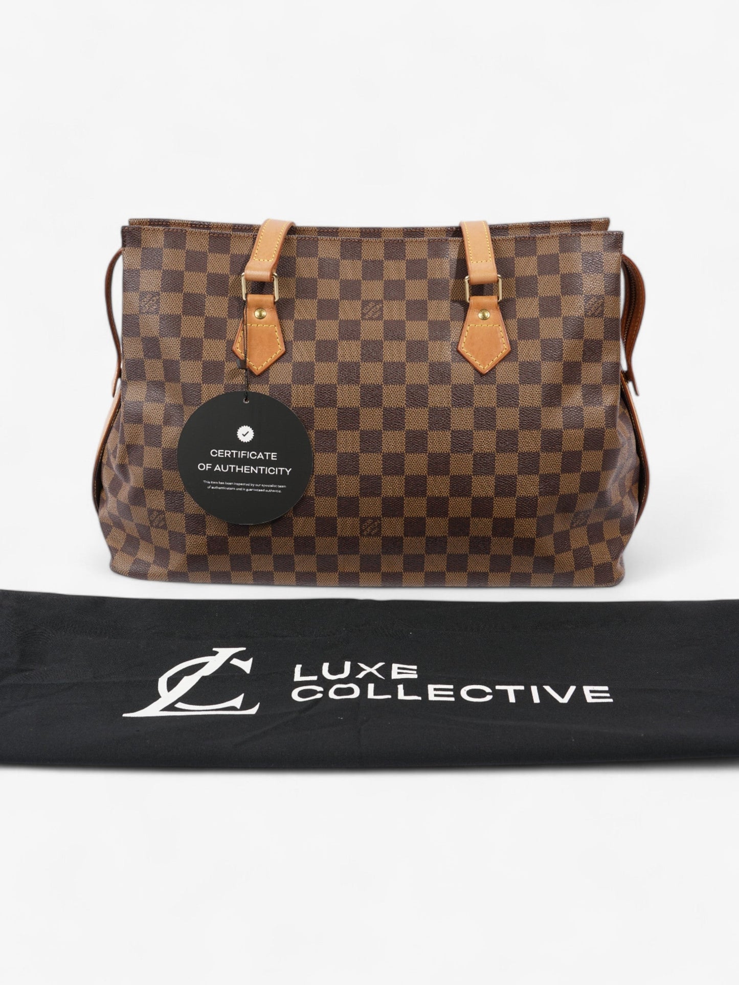Louis Vuitton Columbine Damier Ebene Coated Canvas