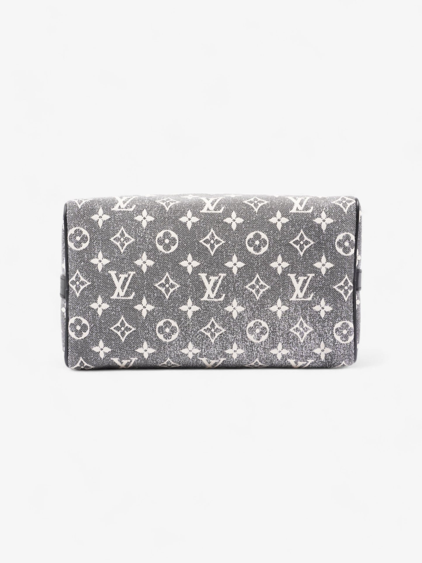 Louis Vuitton Speedy Bandouli猫re Black Monogram Denim 25