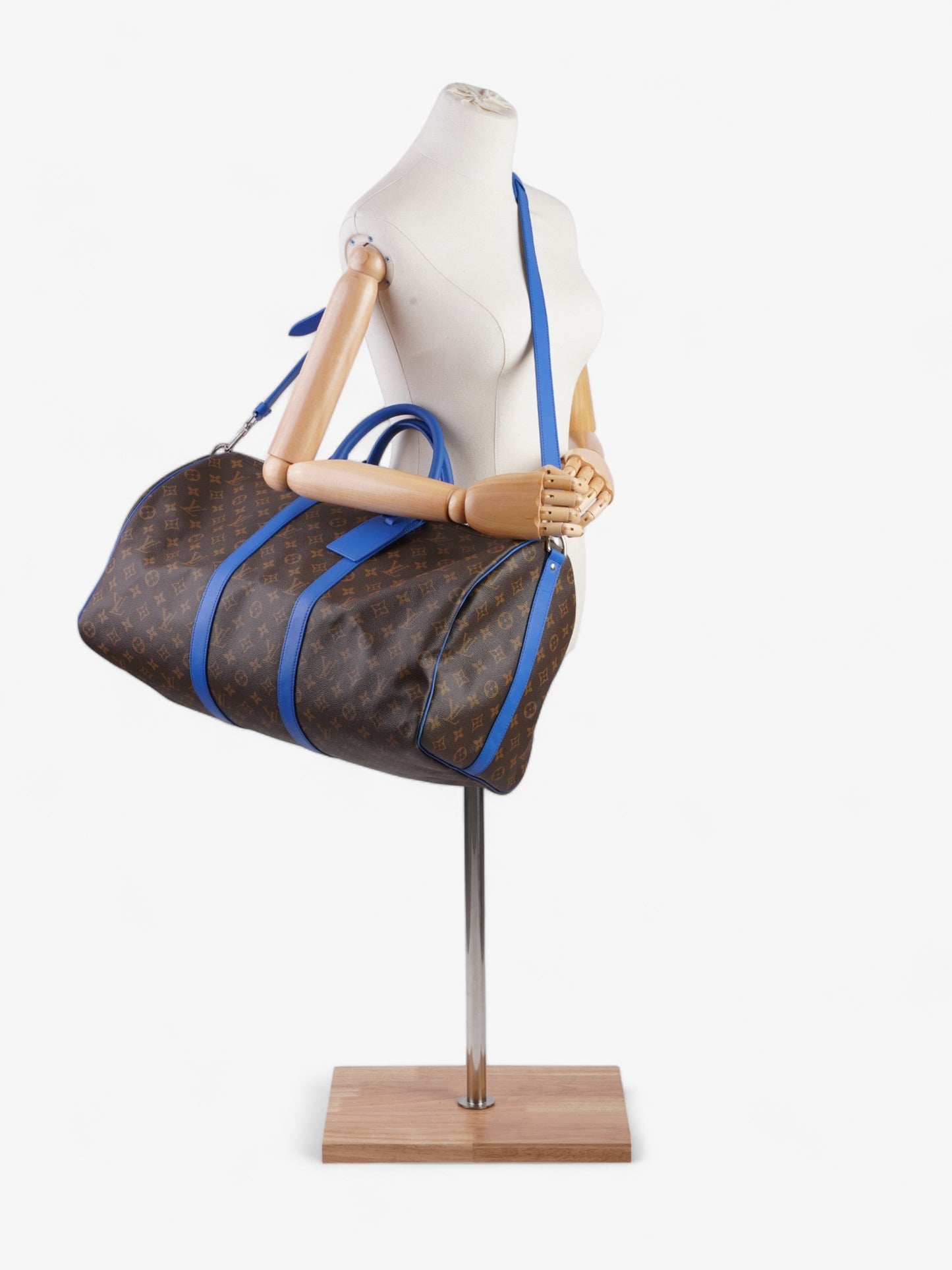 Louis Vuitton Keepall Bandouli猫re 50 Monogram / Blue Coated Canvas