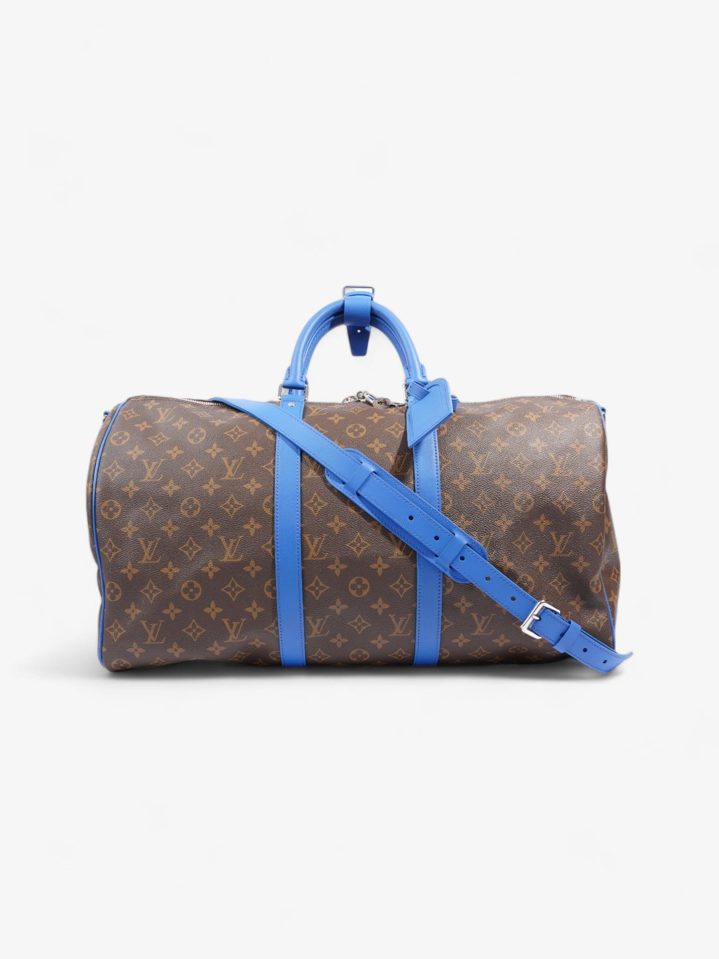 Louis Vuitton Keepall Bandouli猫re 50 Monogram / Blue Coated Canvas