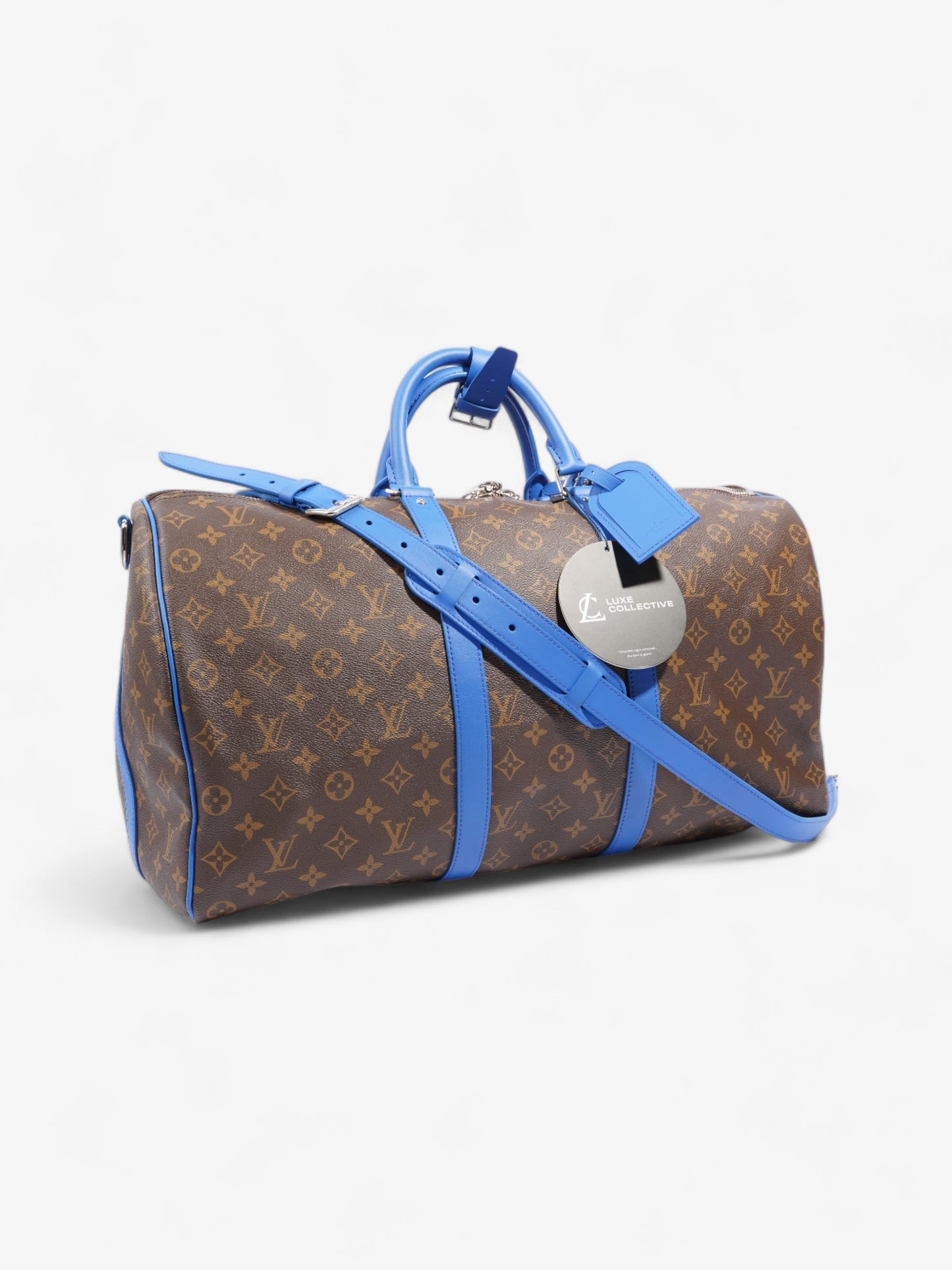 Louis Vuitton Keepall Bandouli猫re 50 Monogram / Blue Coated Canvas