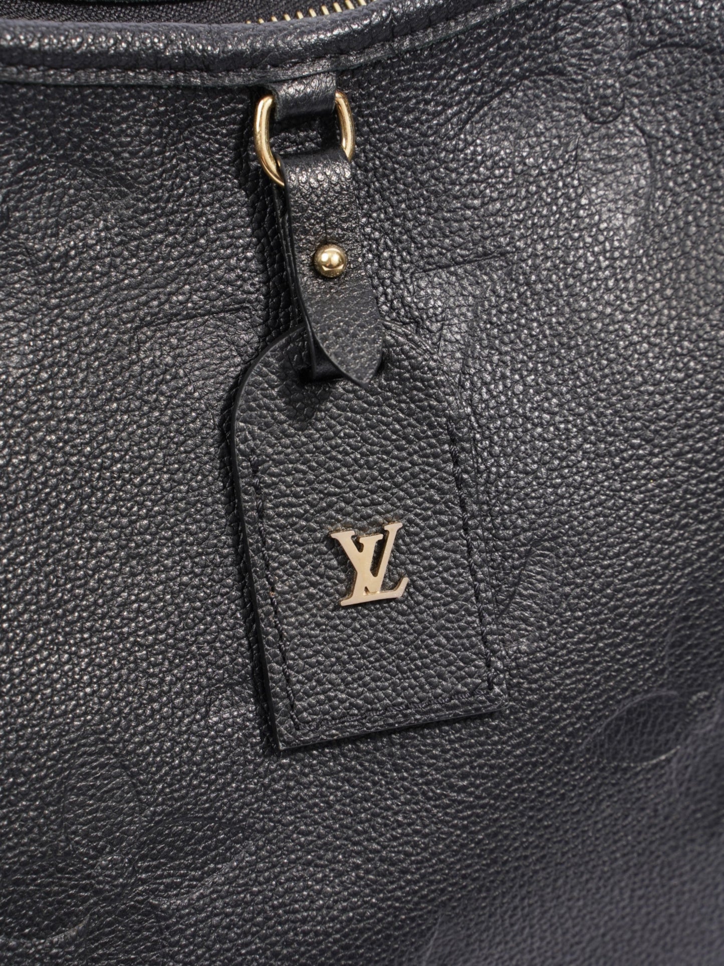 Louis Vuitton CarryAll Monogram Empreinte / Black Empreinte Leather MM