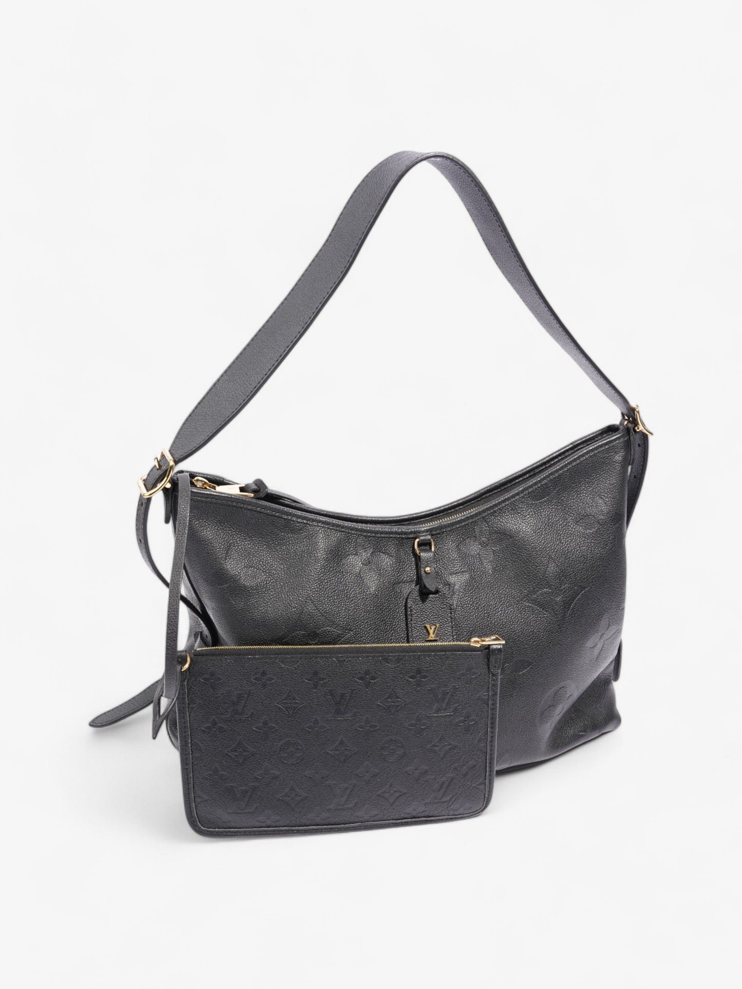Louis Vuitton CarryAll Monogram Empreinte / Black Empreinte Leather MM