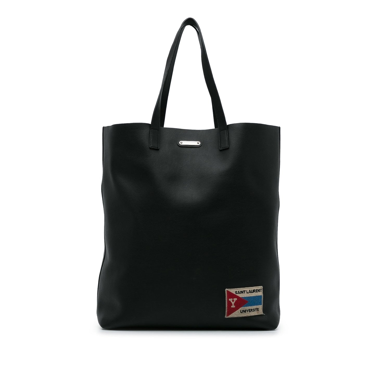 Black Saint Laurent Bold Shopping Tote
