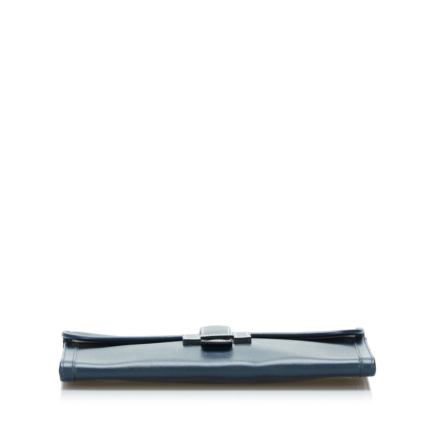 HermÃƒÆ’Ã‚Â¨s Jige PM Clutch Blue Leather