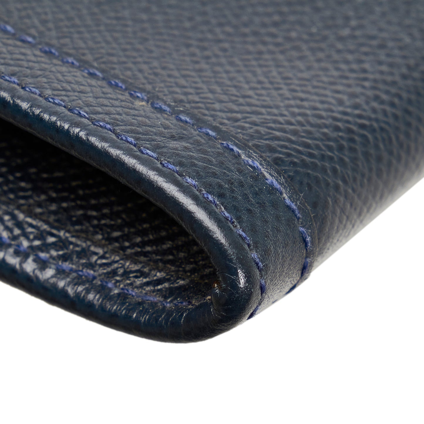 HermÃƒÆ’Ã‚Â¨s Jige PM Clutch Blue Leather