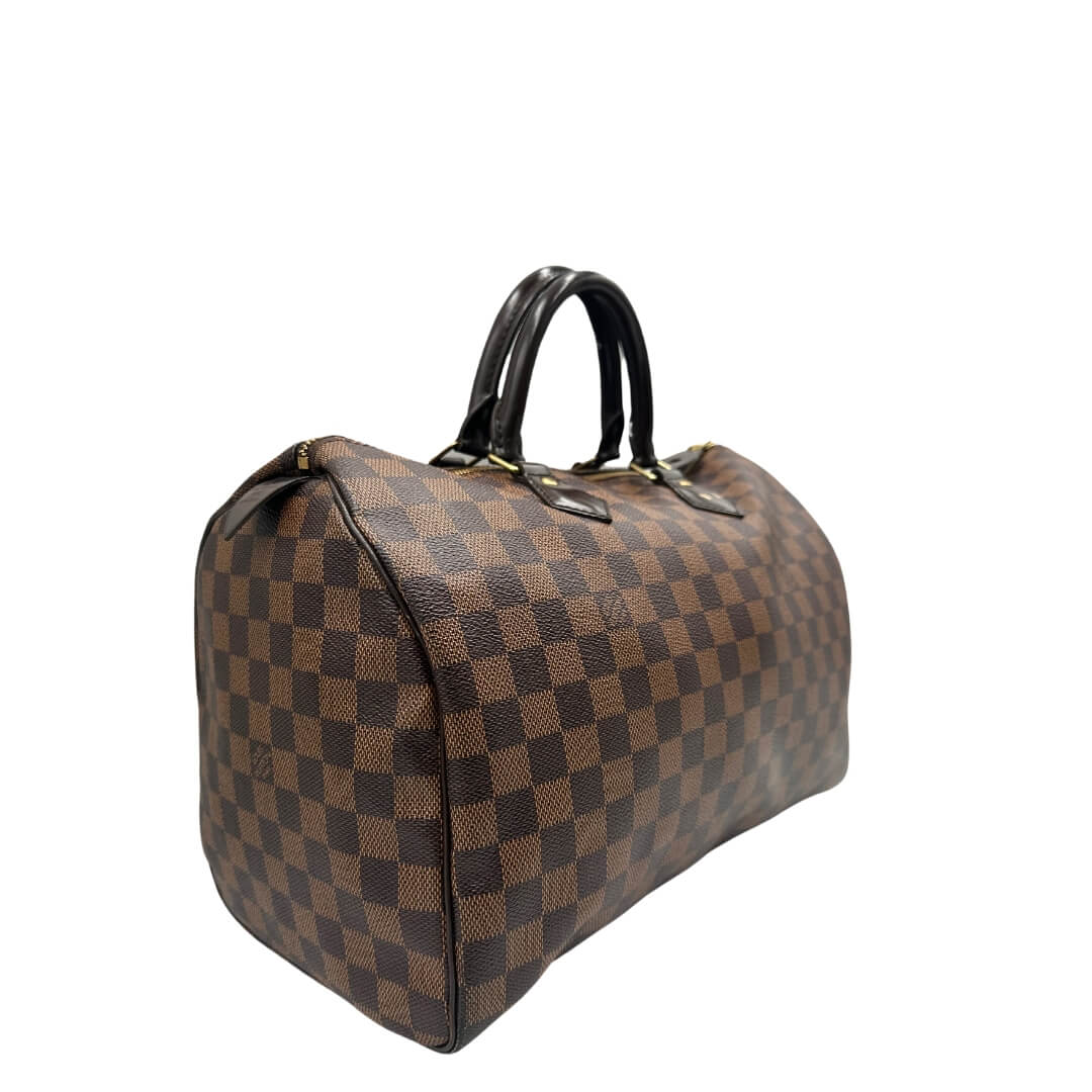 Speedy 35 Damier EbÃ¨ne LV personalizzato
