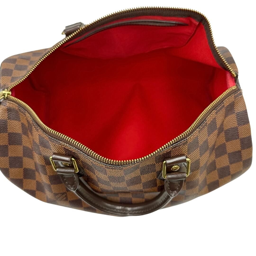 Speedy 35 Damier EbÃ¨ne LV personalizzato