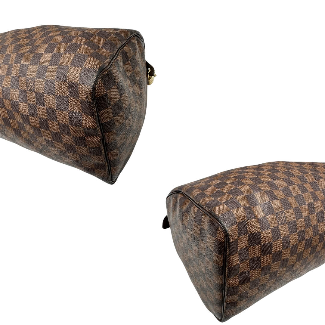 Speedy 35 Damier EbÃ¨ne LV personalizzato